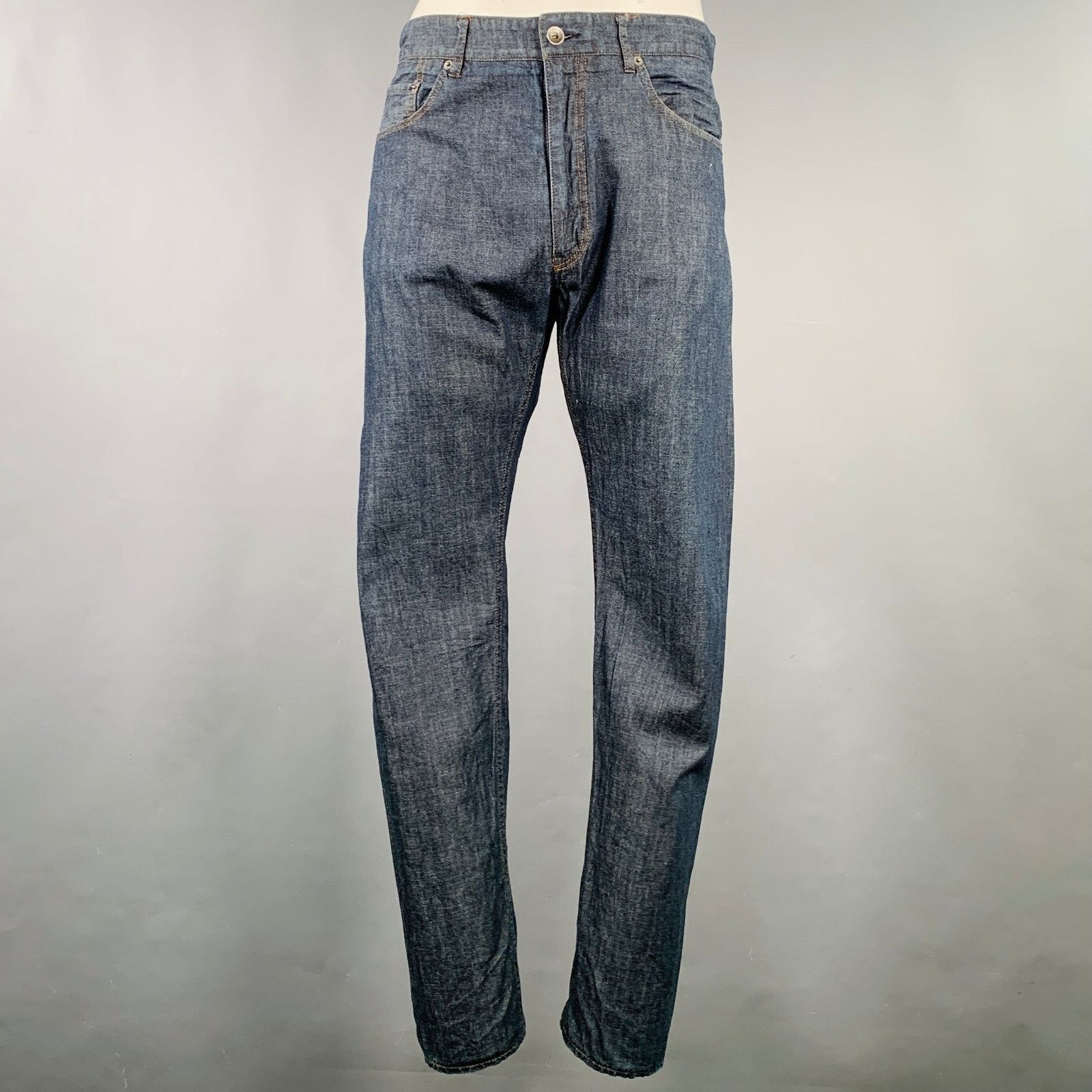 Engineered Garments 34 Blue Contrast Stitch Cotton 5 Pocket Jeans Size US 34 / EU 50 - 1 Thumbnail