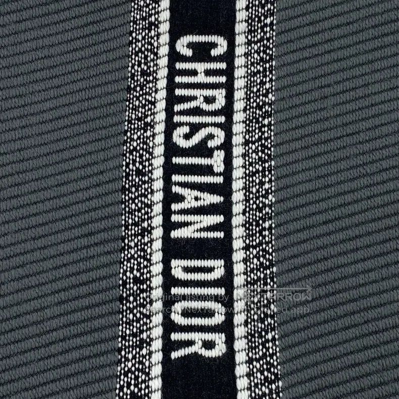 Dior Dior Dark gray logo jacquard full-print wool tassel scarf Size ONE SIZE - 3 Thumbnail