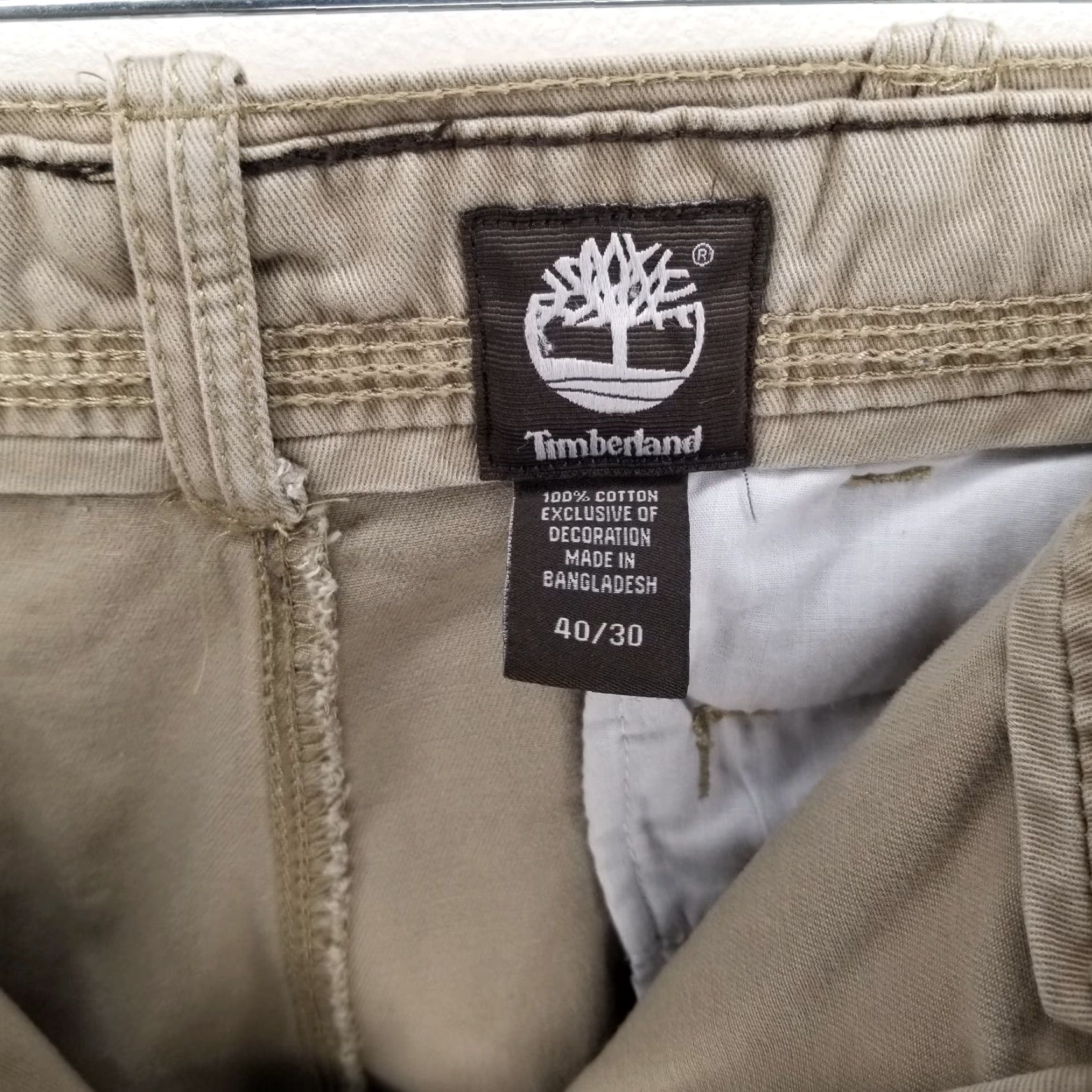 Timberland TIMBERLAND Mens Chino Pants Straight Fit Beige Size 40x30 Size US 40 / EU 56 - 4 Thumbnail