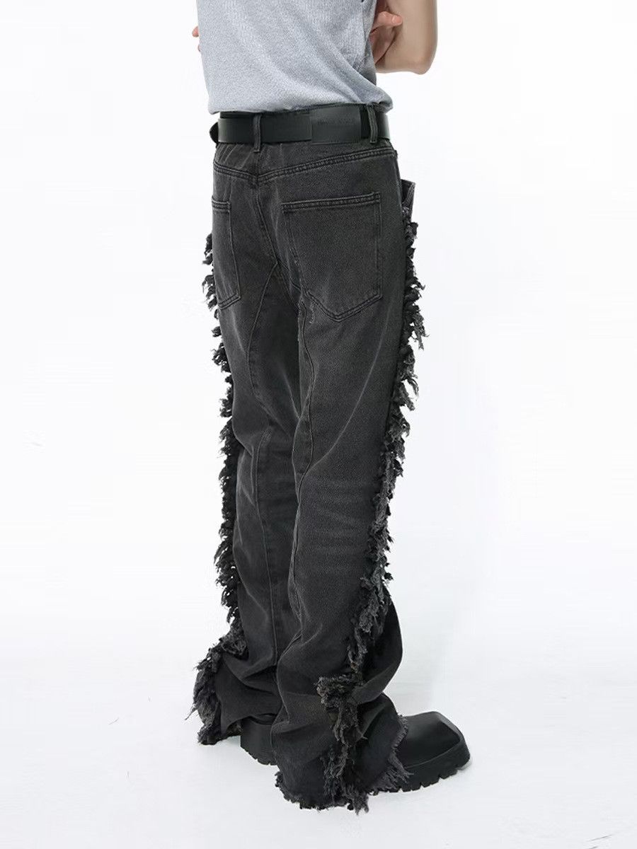 Japanese Brand × Jean Vintage Side Raw Edge Patchwork Jeans Size US 33 - 5 Thumbnail