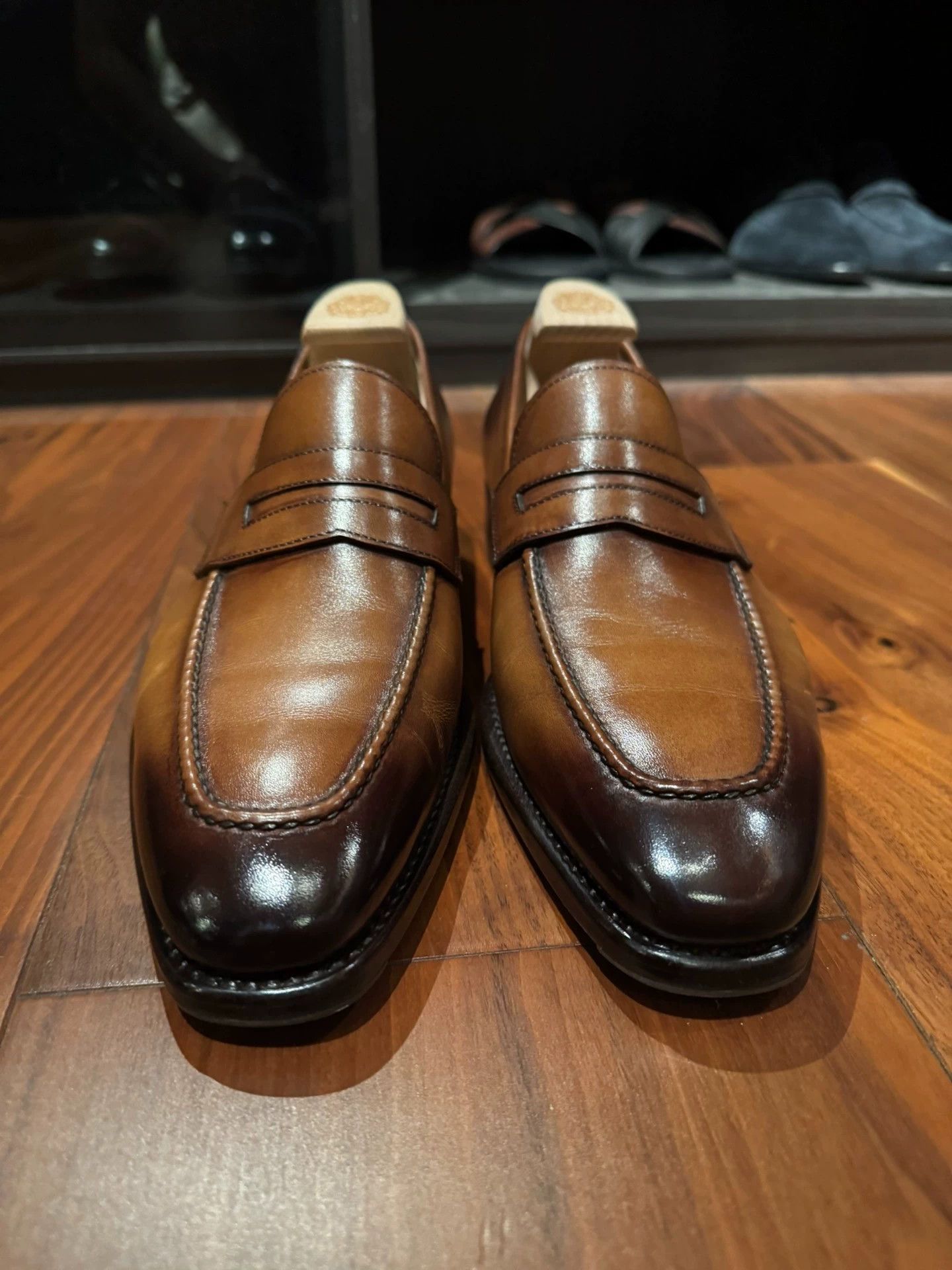 Other Paolo Scafora Handmade Brown Calfskin Loafer 39/40 Size US 6 / EU 39 - 4 Thumbnail
