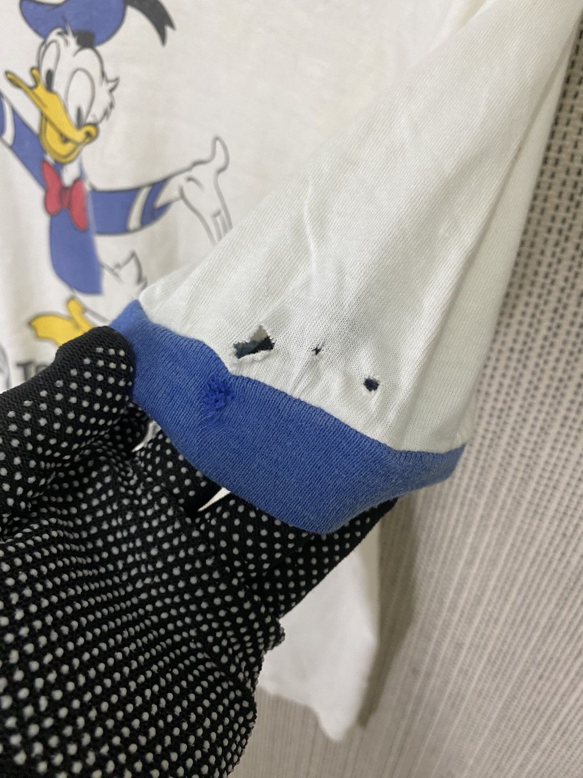 Vintage 80s tokyo disneyland donald duck tshirt ringer