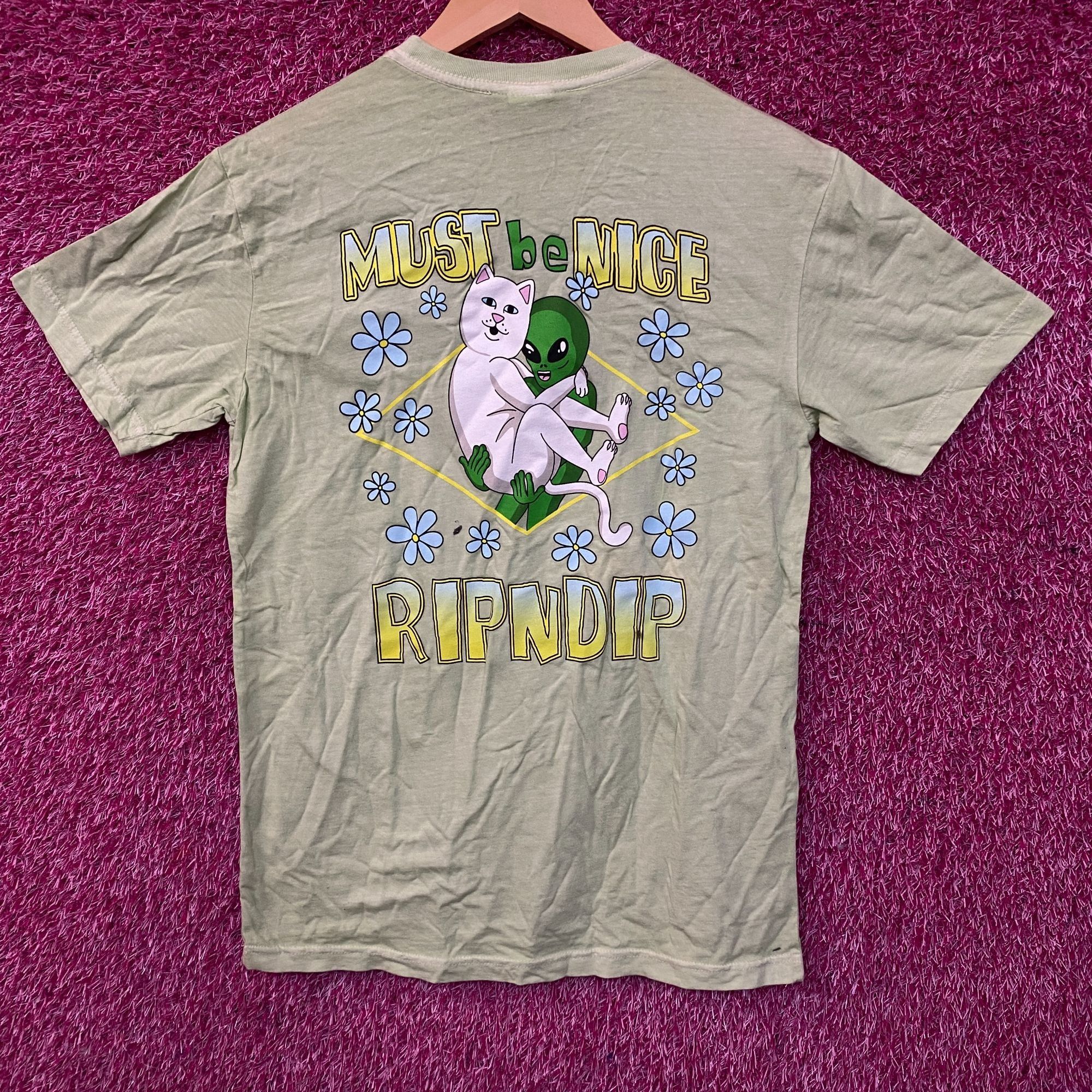 RIPNDIP Rip N Dip Lonely Lover Lord Nermal and Alien Graphic T-Shirt Size US S / EU 44-46 / 1 - 1 Thumbnail