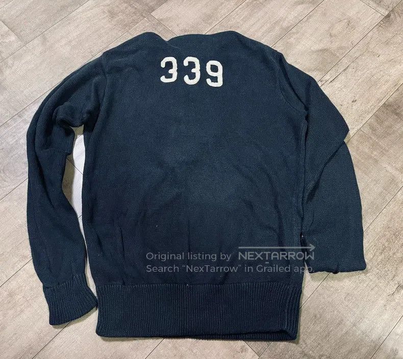 RRL Ralph Lauren RRL Ralph Lauren Knitted Embroidered Large Logo Hoodie Coa Size US S / EU 44-46 / 1 - 3 Thumbnail