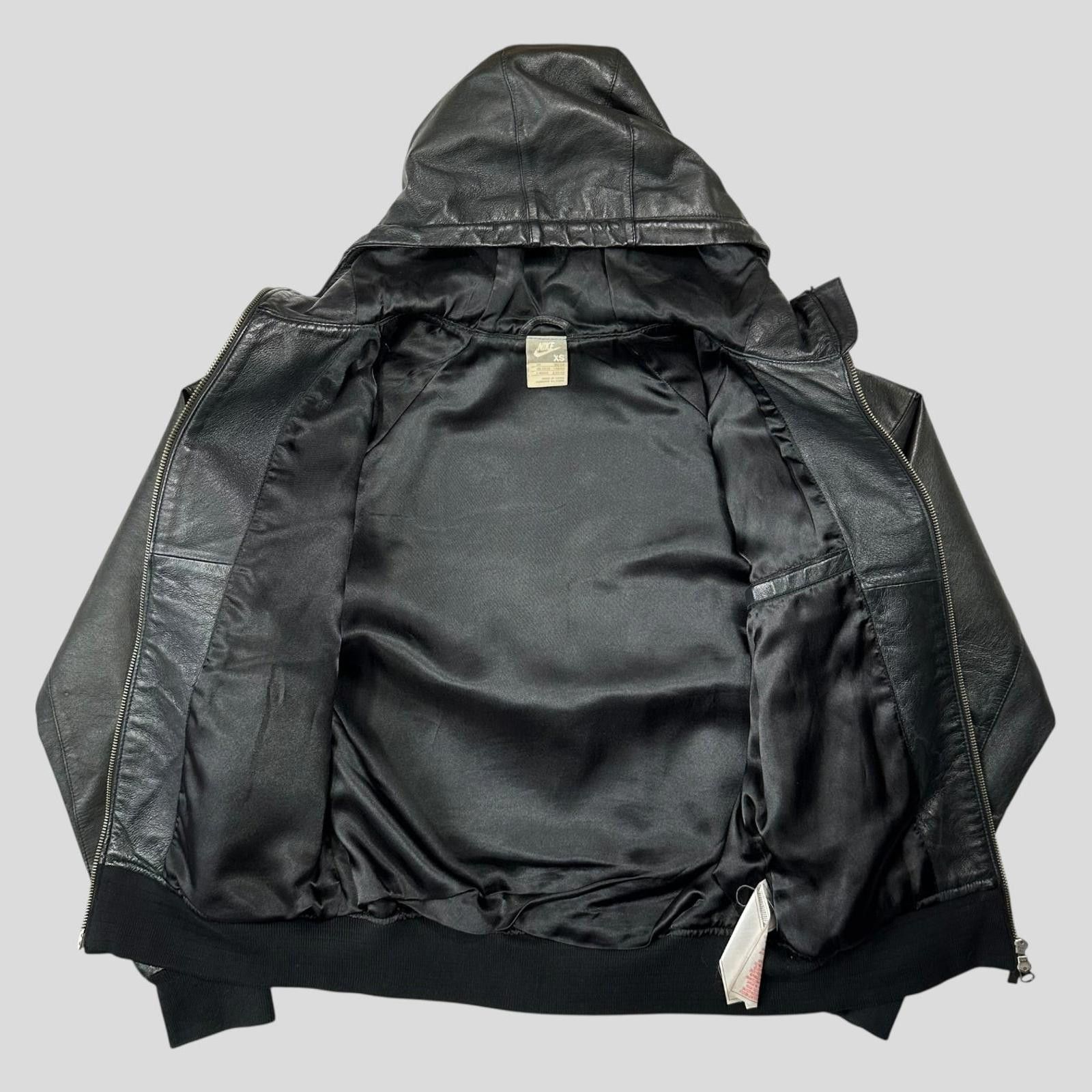 Nike Nike 2007 Tony Spackman Leather Boxy Bomber Jacket - S Size US S / EU 44-46 / 1 - 3 Thumbnail