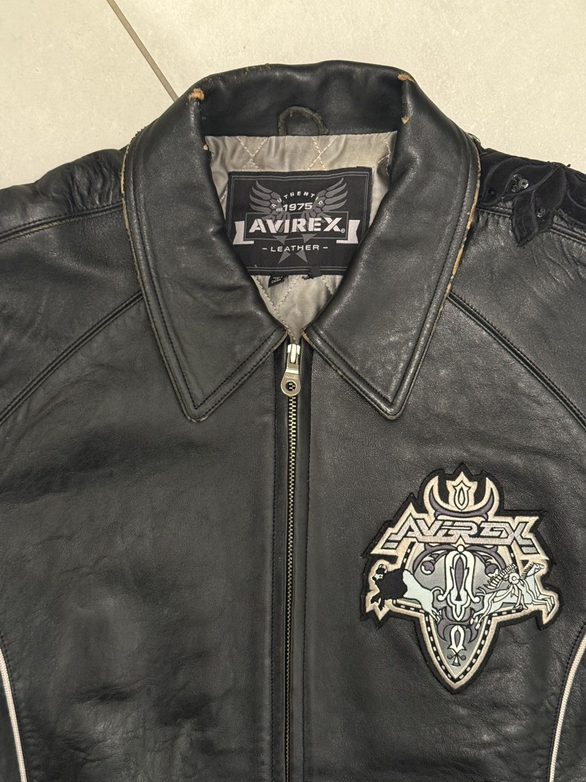 Avirex Avirex Leather Jacket in Black Size US XL / EU 56 / 4 - 3 Thumbnail