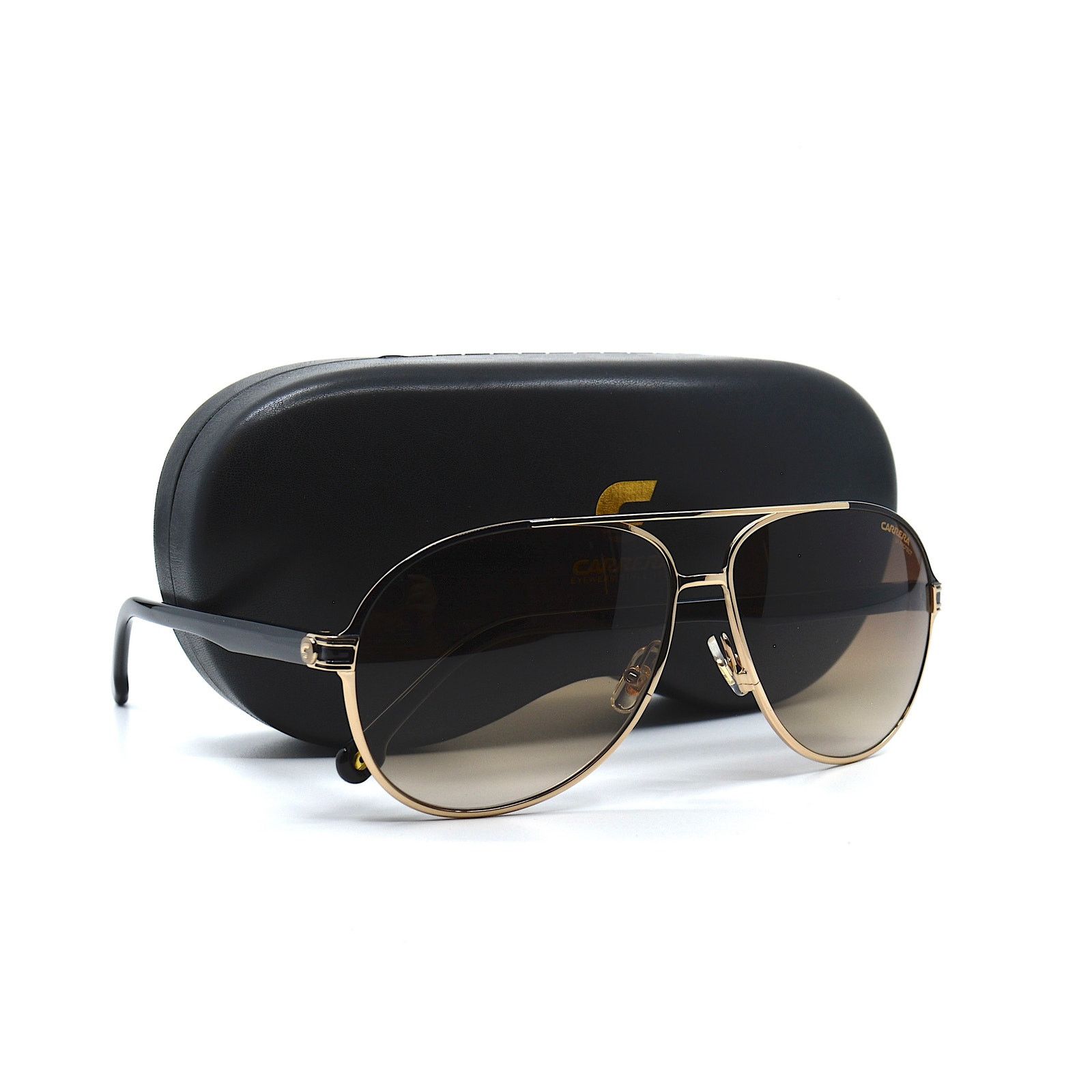 Carrera NEW CARRERA 1051/S GOLD/BLACK BROWN AVIATOR SUNGLASSES Size ONE SIZE - 10 Thumbnail