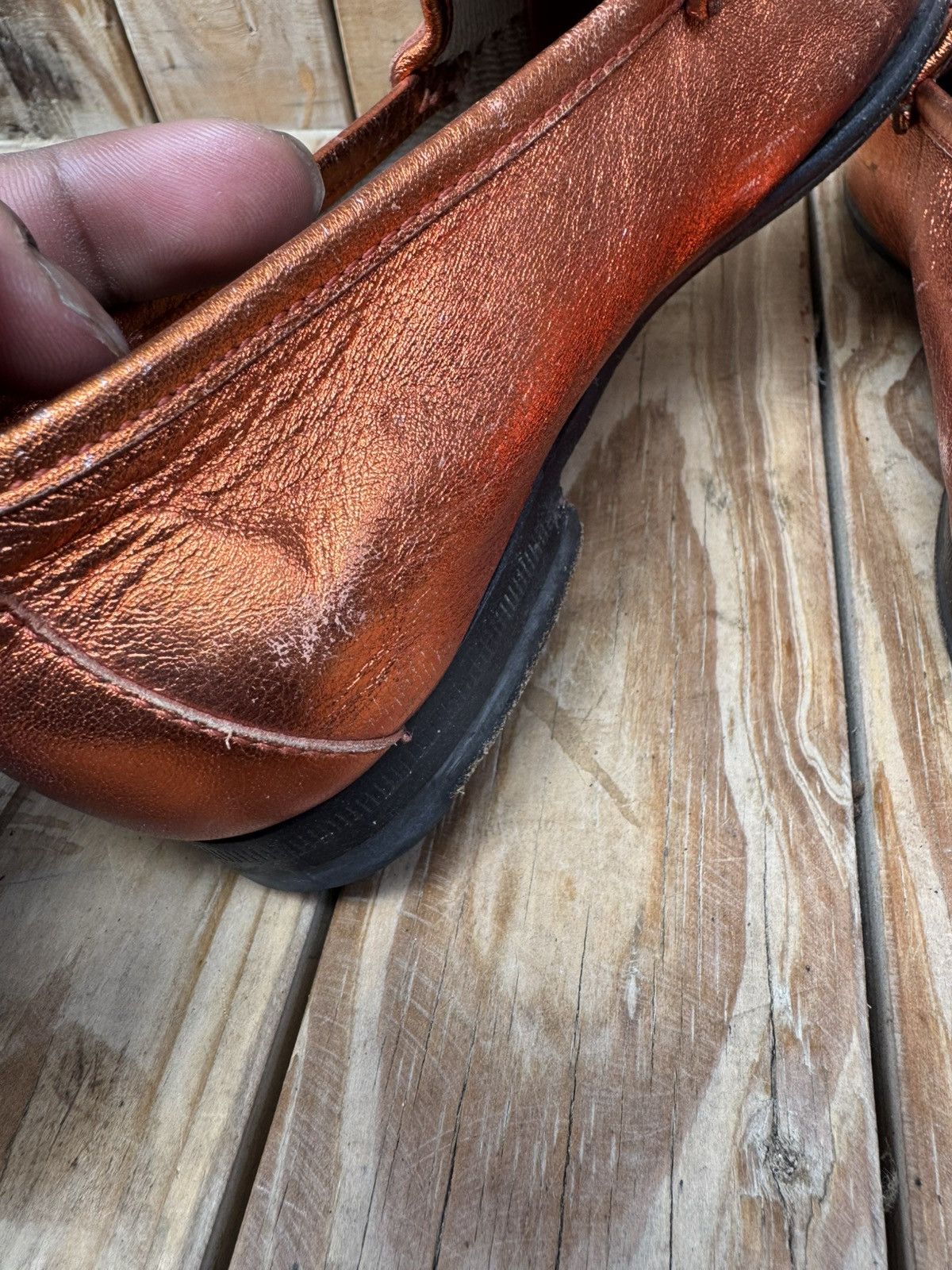 Gucci Gucci 1953 Orange women’s leather flats sz EUR 35.5 USA 5.5 Size US 5.5 / IT 35.5 - 12 Thumbnail