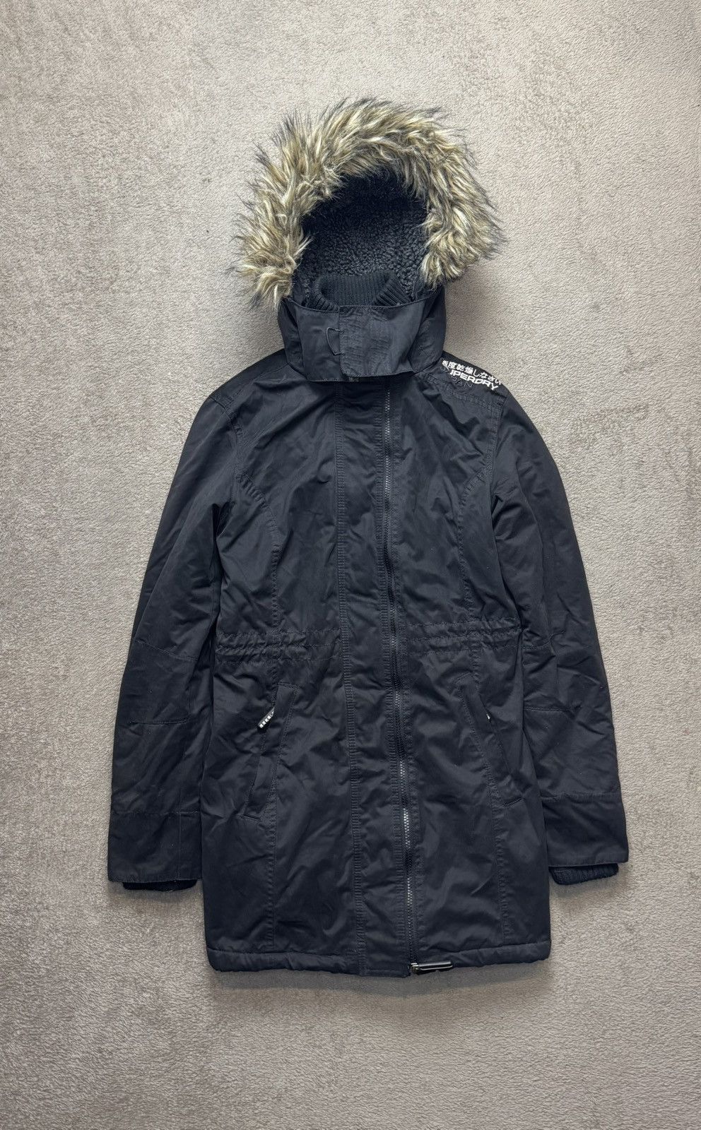 If Six Was Nine × Japanese Brand × Le Grande Bleu (L.G.B.) Superdry Y2K Faux Fur Parka Jacket Ifsixwasnine LGB styled Size M / US 6-8 / IT 42-44 - 2 Thumbnail