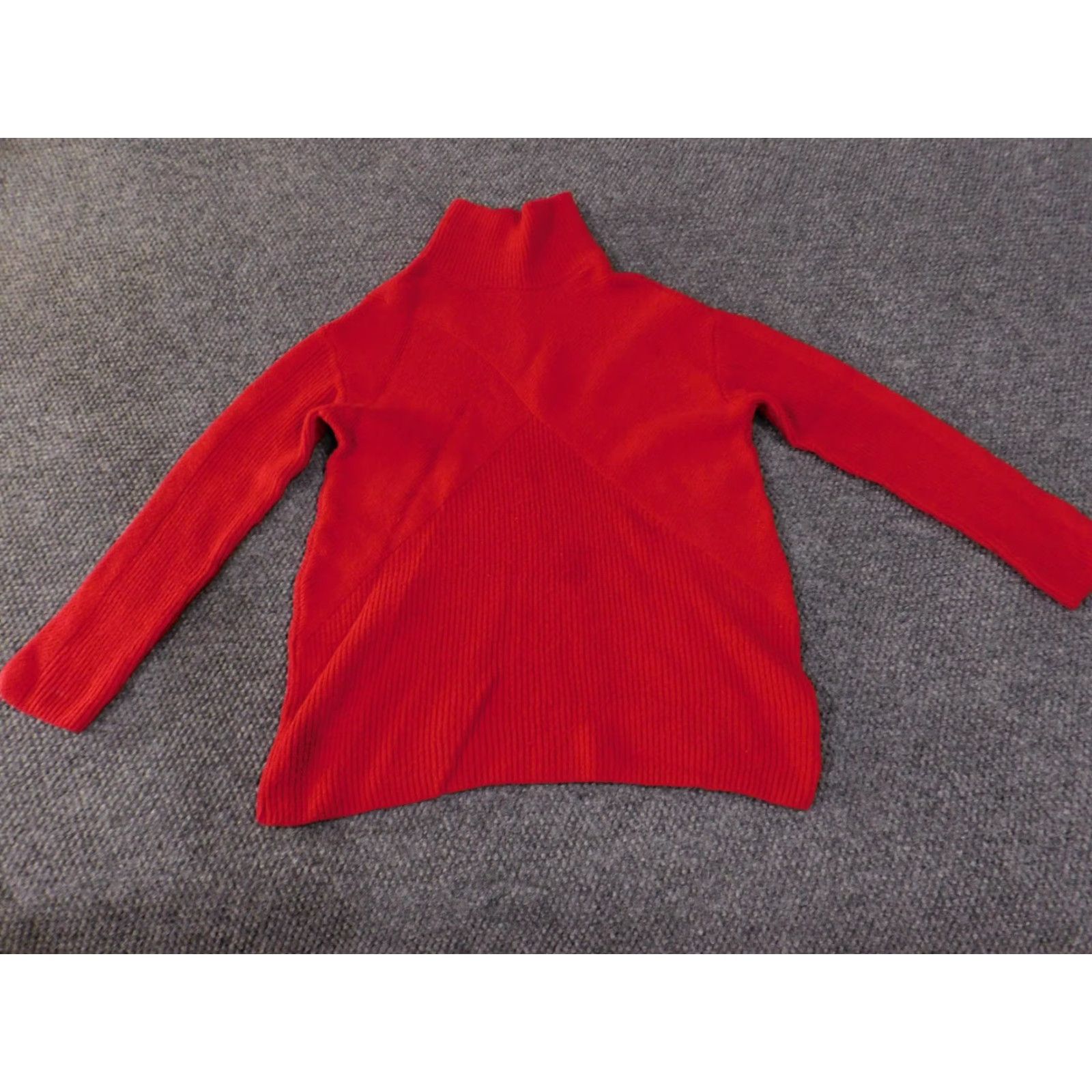 Talbots Talbots Sweater Womens Small Red Pullover Turtleneck Knit Ribbed Chunky Knit Pullover Long Sleeve Winter Casual Regular Size S Men? Women? Size S / US 4 / IT 40 - 2 Thumbnail