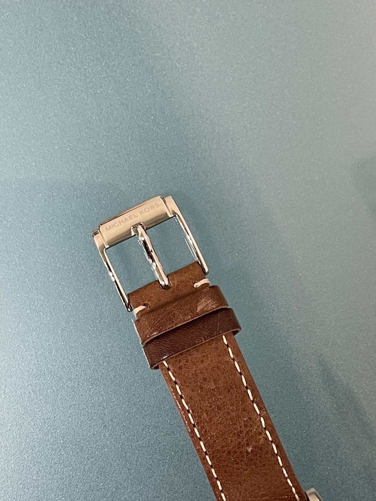 Michael Kors Michael Kors 43mm MK8309 Scout Chronograph Leather Watch Size ONE SIZE - 3 Thumbnail