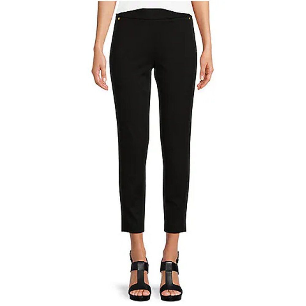 Michael Kors Michael Kors Skinny Stretch Black Pull On Pants Size L Size 34" / US 12 / IT 48 - 1 Thumbnail