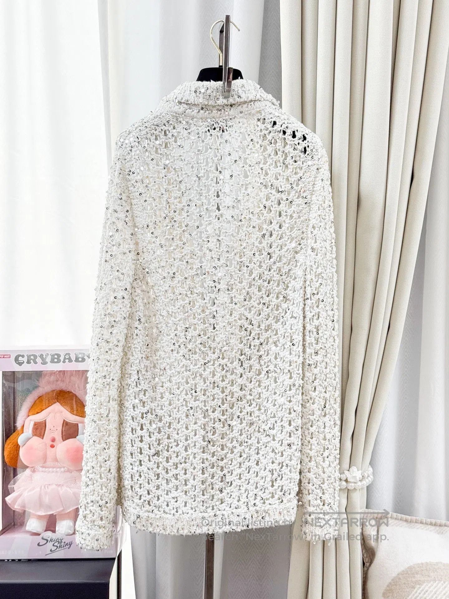 Chanel Chanel 23C Sequin Diamond Button Cardigan. Size S / US 4 / IT 40 - 3 Thumbnail