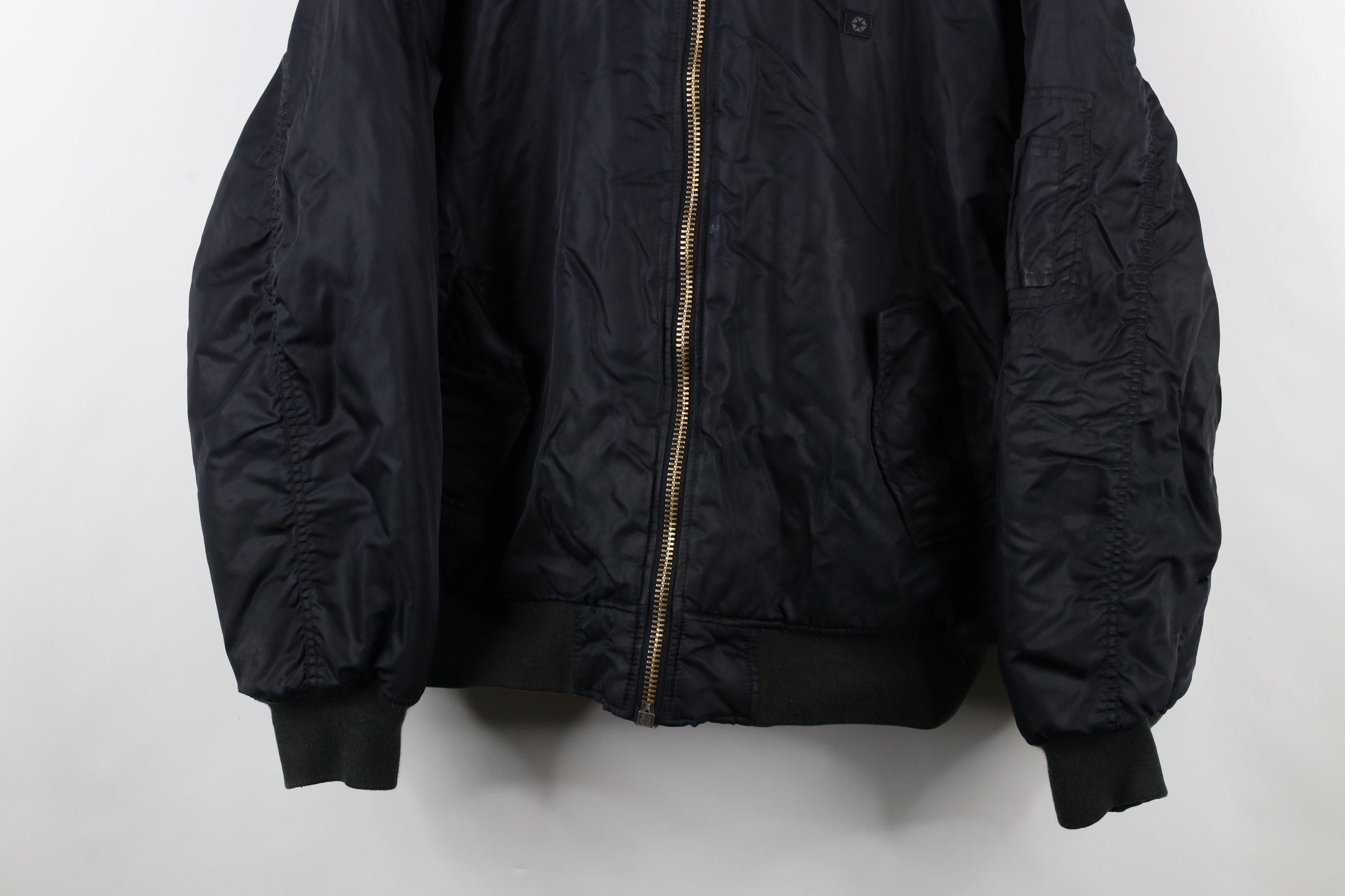 Southpole × Vintage Vintage 90s Y2K Southpole Military Bomber Jacket Black Size US L / EU 52-54 / 3 - 3 Thumbnail