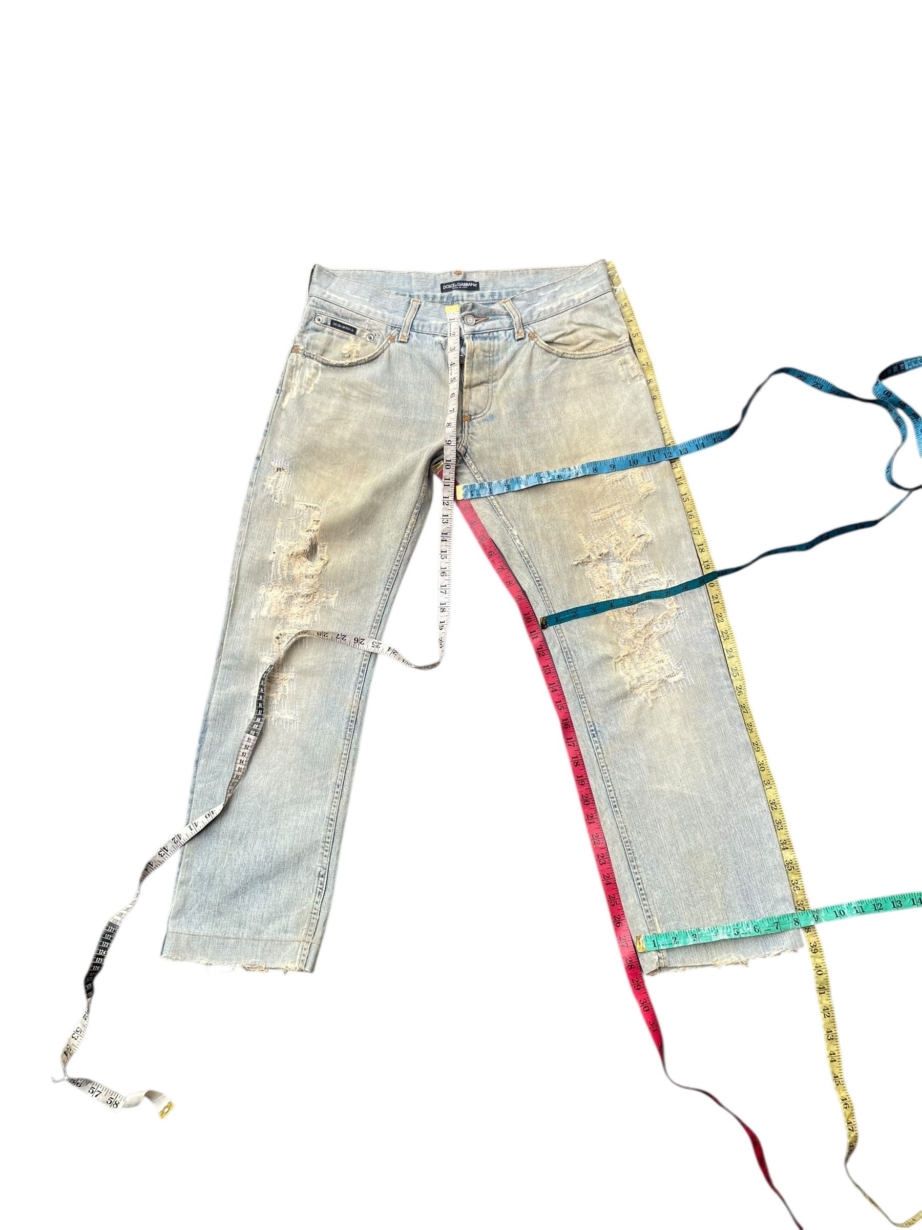 Dolce & Gabbana Dolce & Gabbana Distresed Denim Size US 35 - 18 Thumbnail