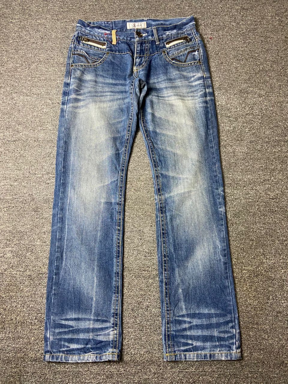 Japanese Brand GD GOODEAL Distressed Denim Jeans (149) Size US 32 / EU 48 - 1 Thumbnail