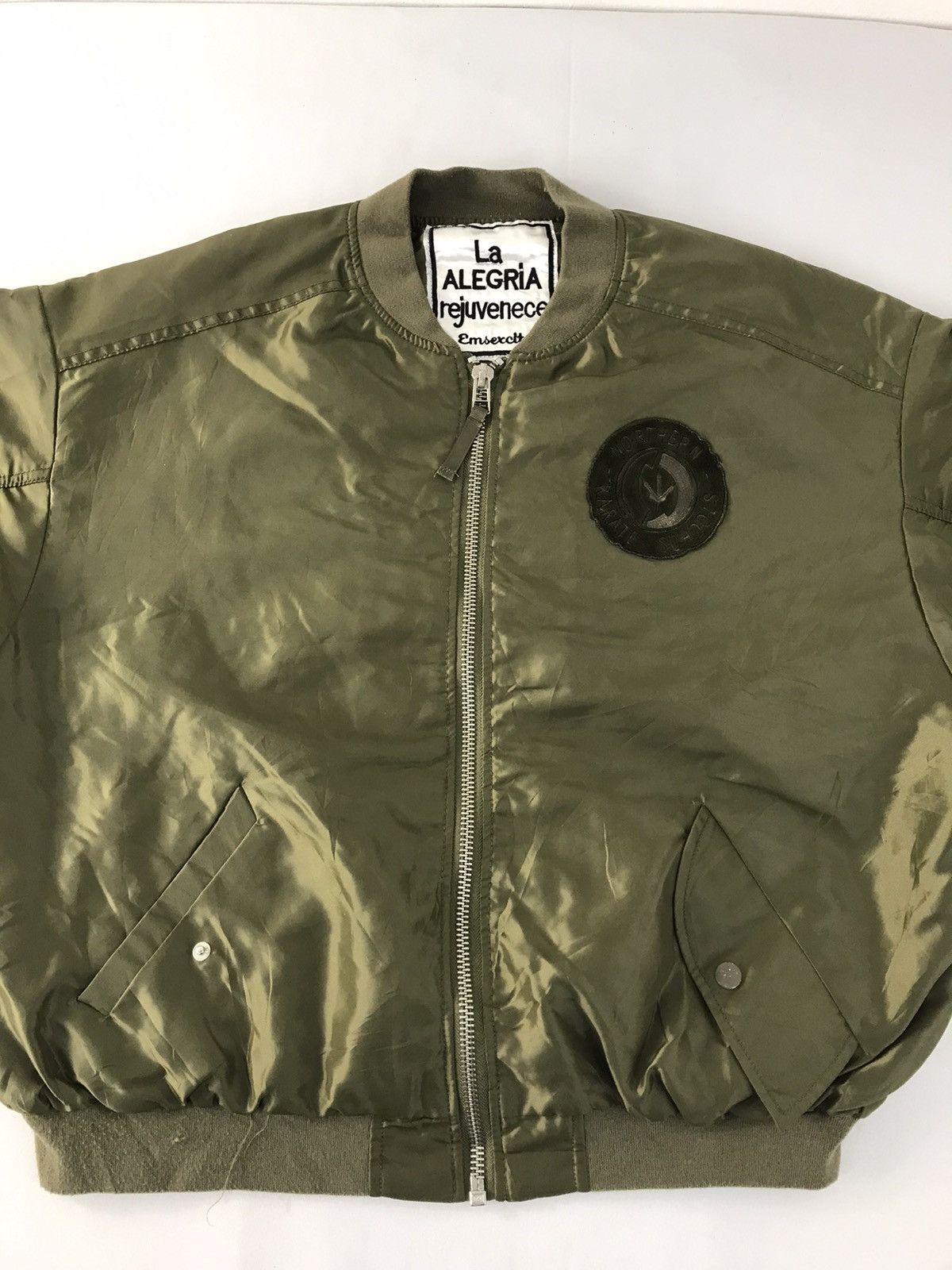 Vintage La Ageria Rejuvenece Emsercite OG Bomber Flight Jacket Size US L / EU 52-54 / 3 - 2 Thumbnail