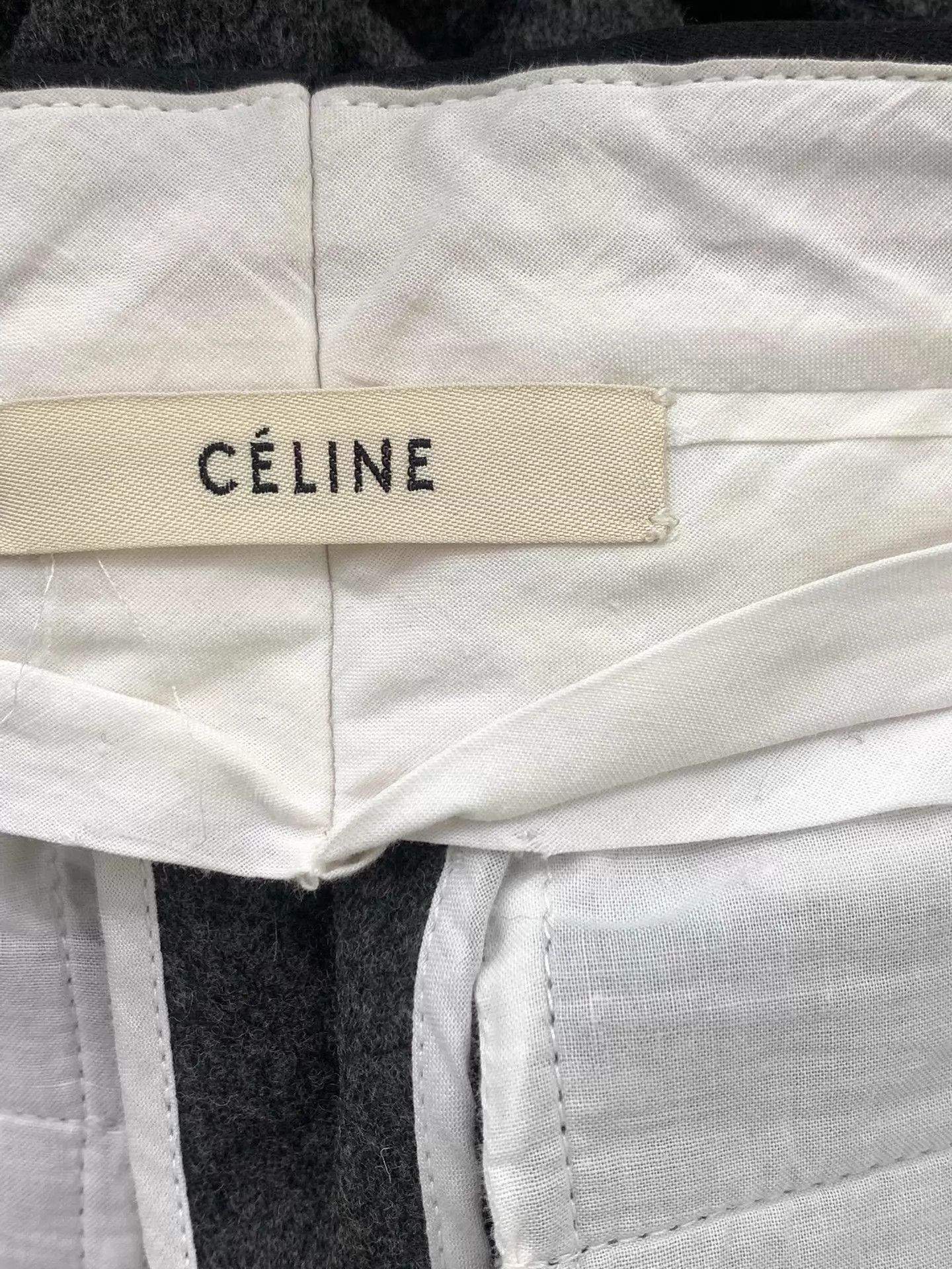 Celine Celine Gray Wool Pants Size 34 New Size 24" / US 00 / IT 34 - 4 Thumbnail