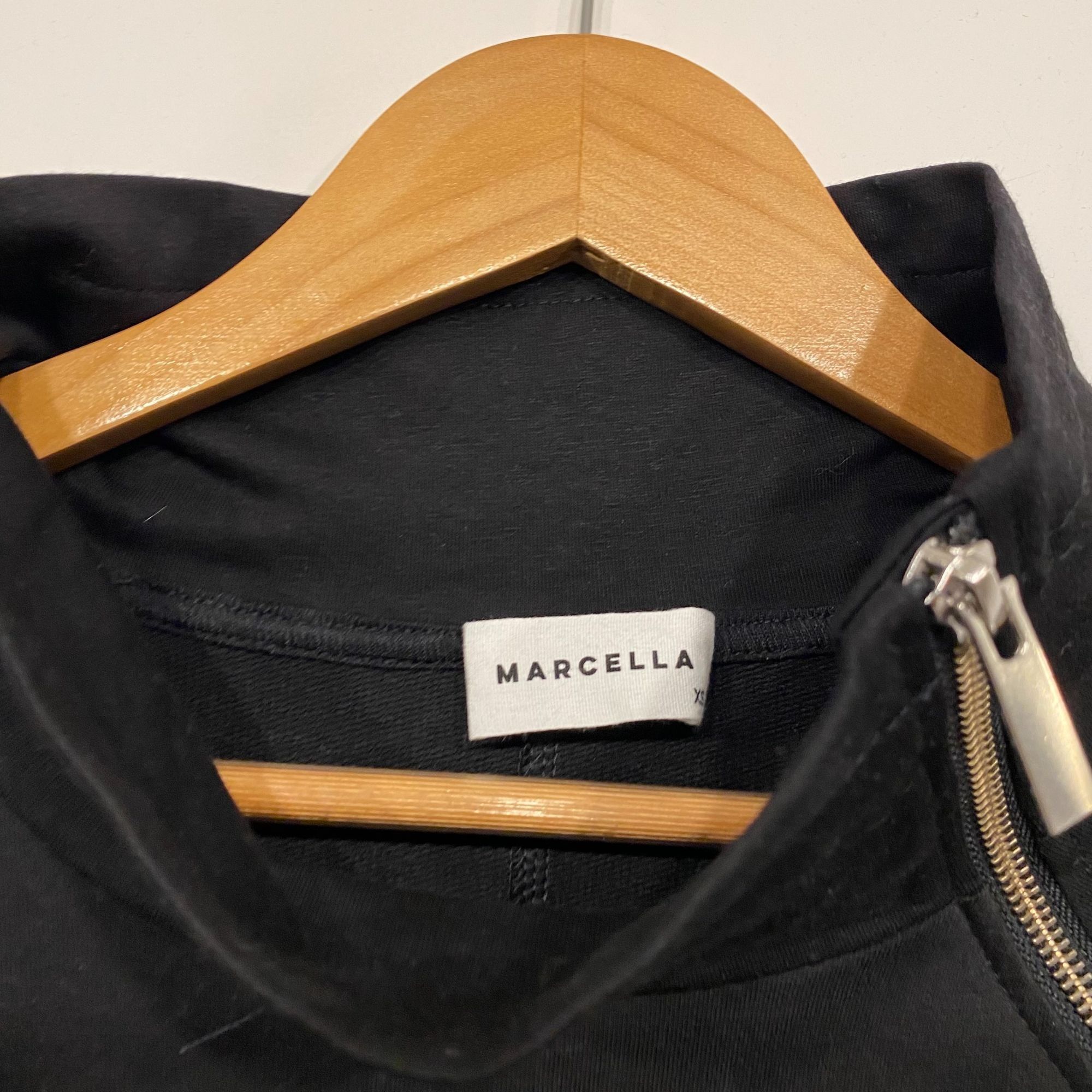 Other Marcella Black Long Sleeve Neck Zipper Oversized Dress Size Size XS / US 0-2 / IT 36-38 - 2 Thumbnail