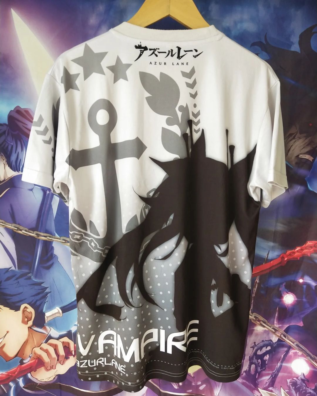 Anime × Japanese Brand Azur Lane Vampire AOP Jersey Anime Game Tees Size US L / EU 52-54 / 3 - 6 Thumbnail