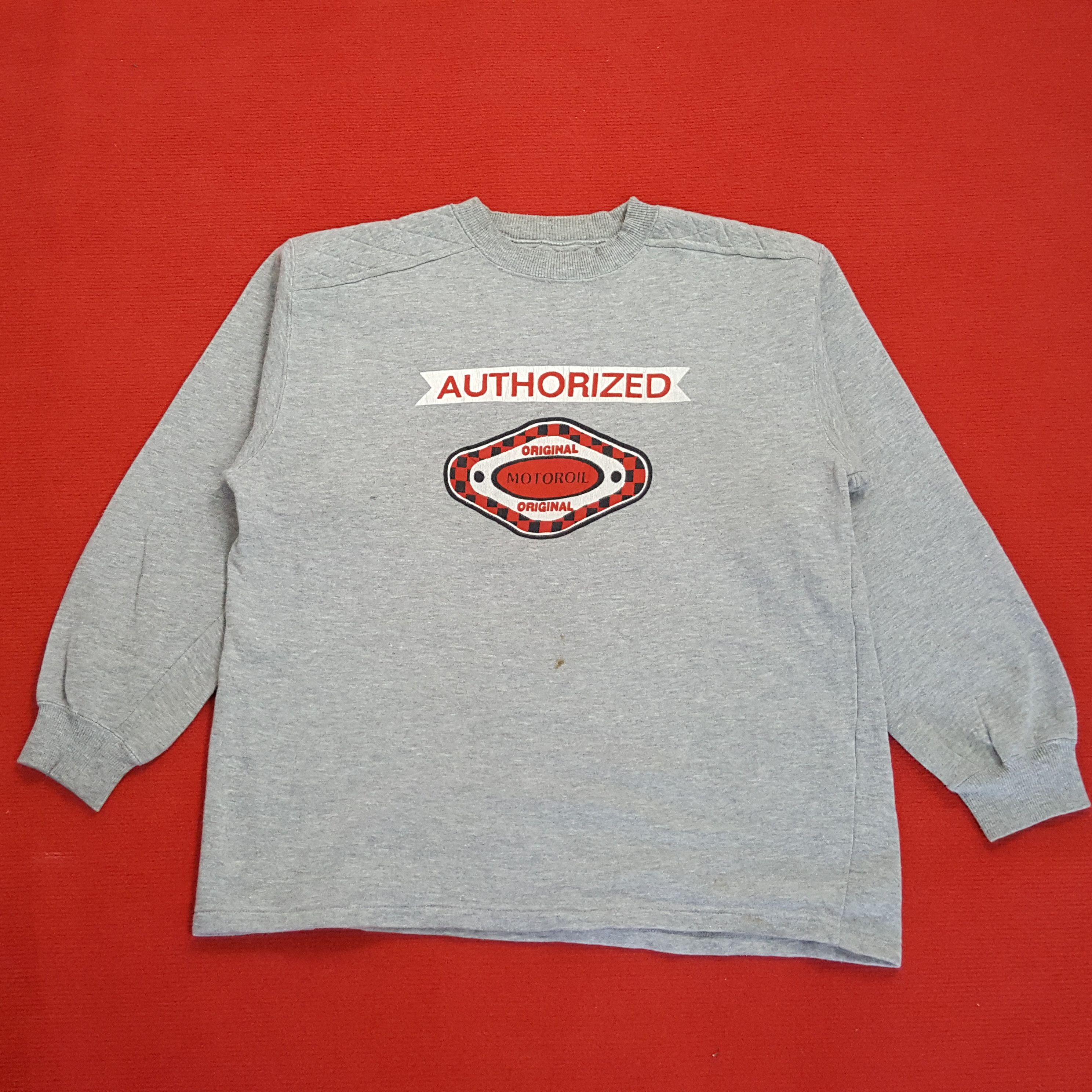 Vintage Authorized Original Motoroil Sweatshirt Size US L / EU 52-54 / 3 - 1 Thumbnail