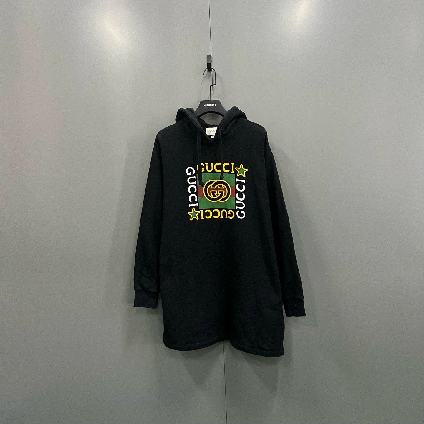 Gucci GUCCI GG logo and star print dress Size L / US 10 / IT 46 - 1 Thumbnail
