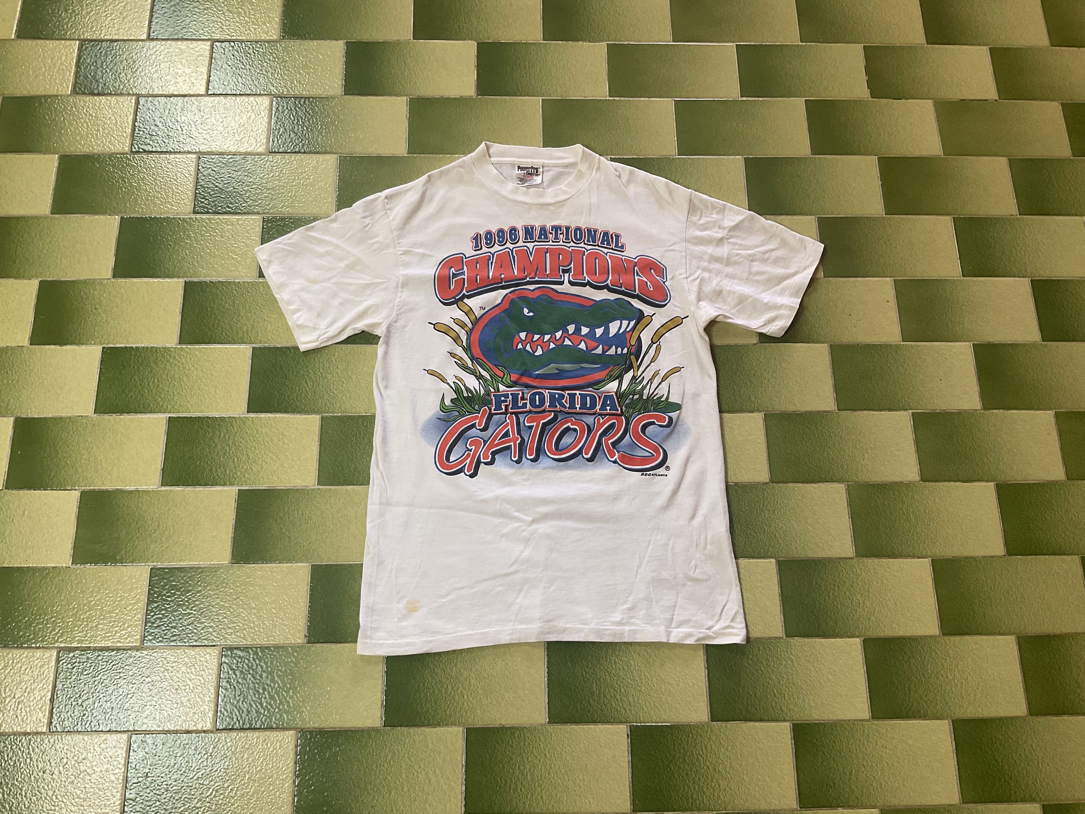 NCAA Vintage 90s Florida Gators 1996 National Champions T-Shirt Size US M / EU 48-50 / 2 - 1 Thumbnail
