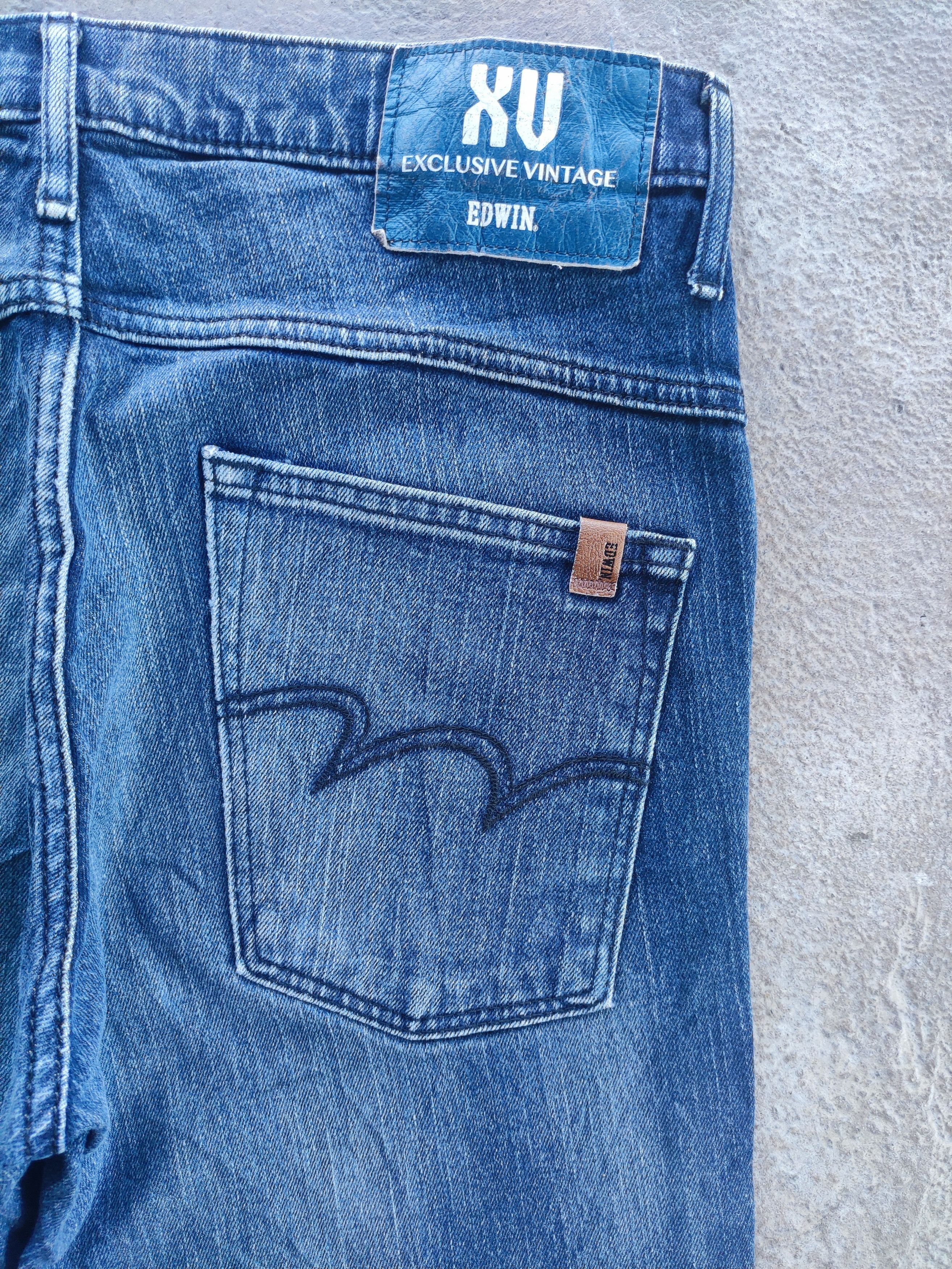 Edwin × Jean × Vintage Vintage Edwin StoneWash Distressed Faded Denim Pants Jeans Size US 32 / EU 48 - 13 Thumbnail