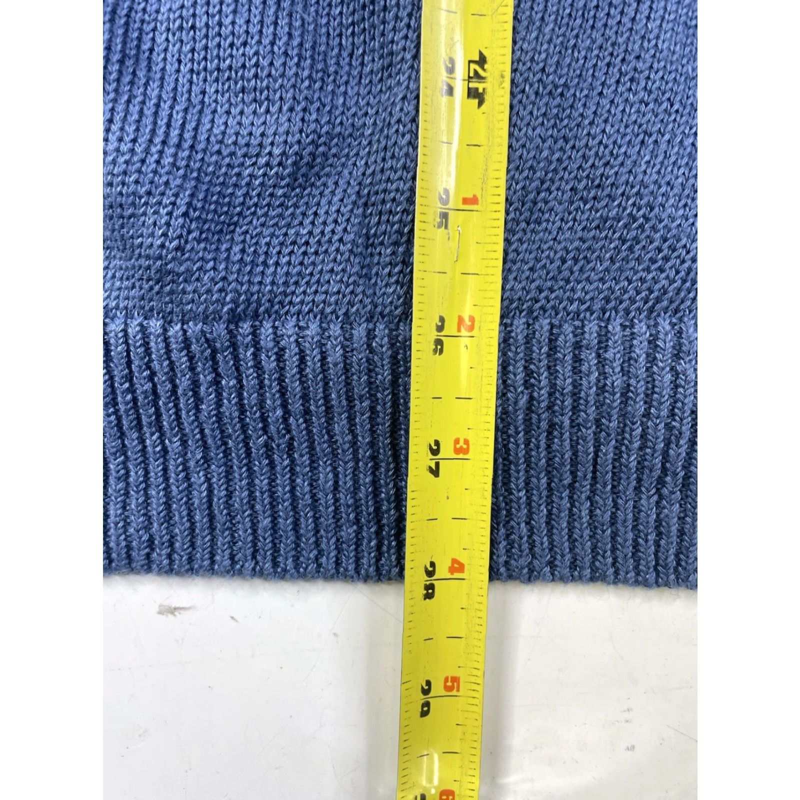 Vince Vince Men’s XL Pullover Knit Sweater Crewneck Blue Ombré Linen Knit Breathing Lightweight Classic Designer Preppy Casual Size US XL / EU 56 / 4 - 5 Thumbnail