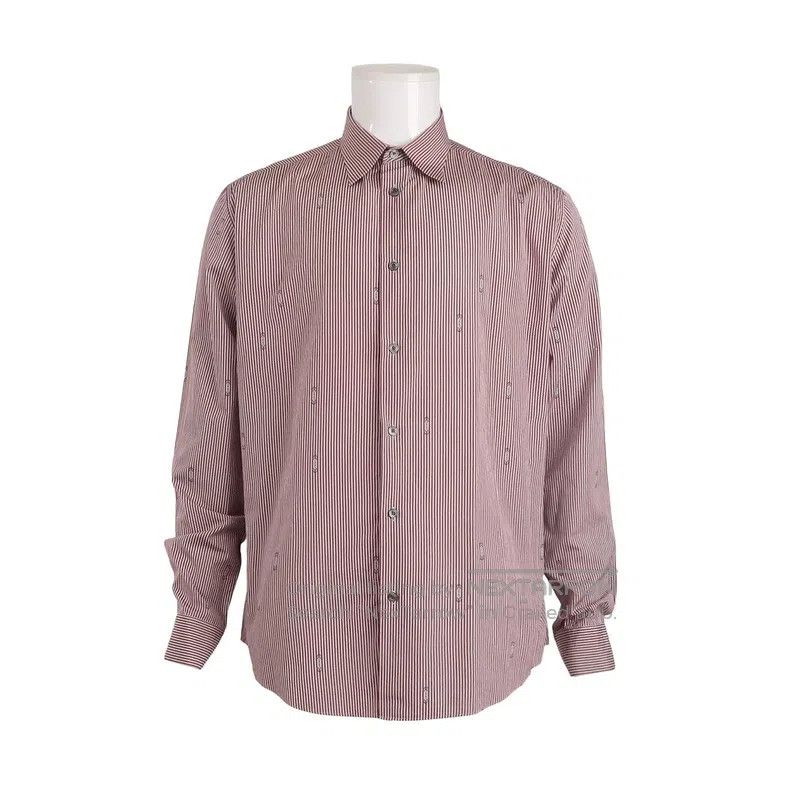 Hermes size 42 Pure Cotton Color-blocked Long-sleeved Shirt