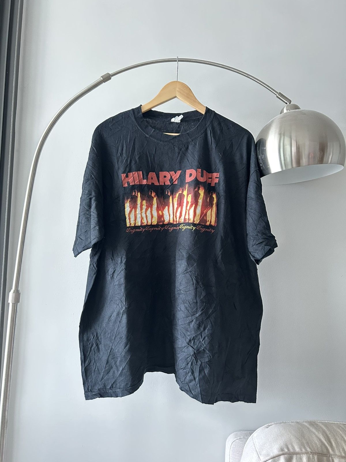 Vintage Hilary Duff Vintage T Shirt 00s Size US XXL / EU 58 / 5 - 1 Thumbnail