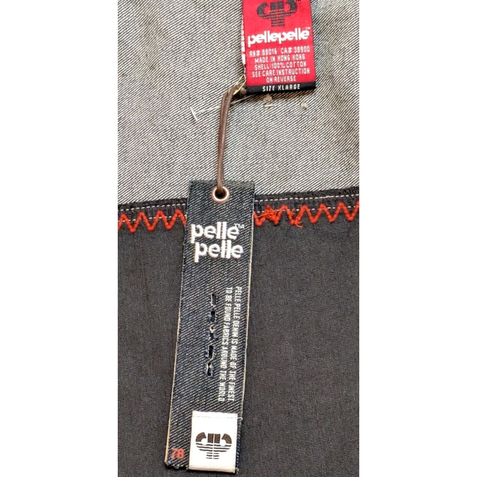 Pelle Pelle VINTAGE Pelle Pelle Marc Buchanan Jacket Denim Corduroy Streetwear XL Black 90s Mens Size US XL / EU 56 / 4 - 5 Thumbnail