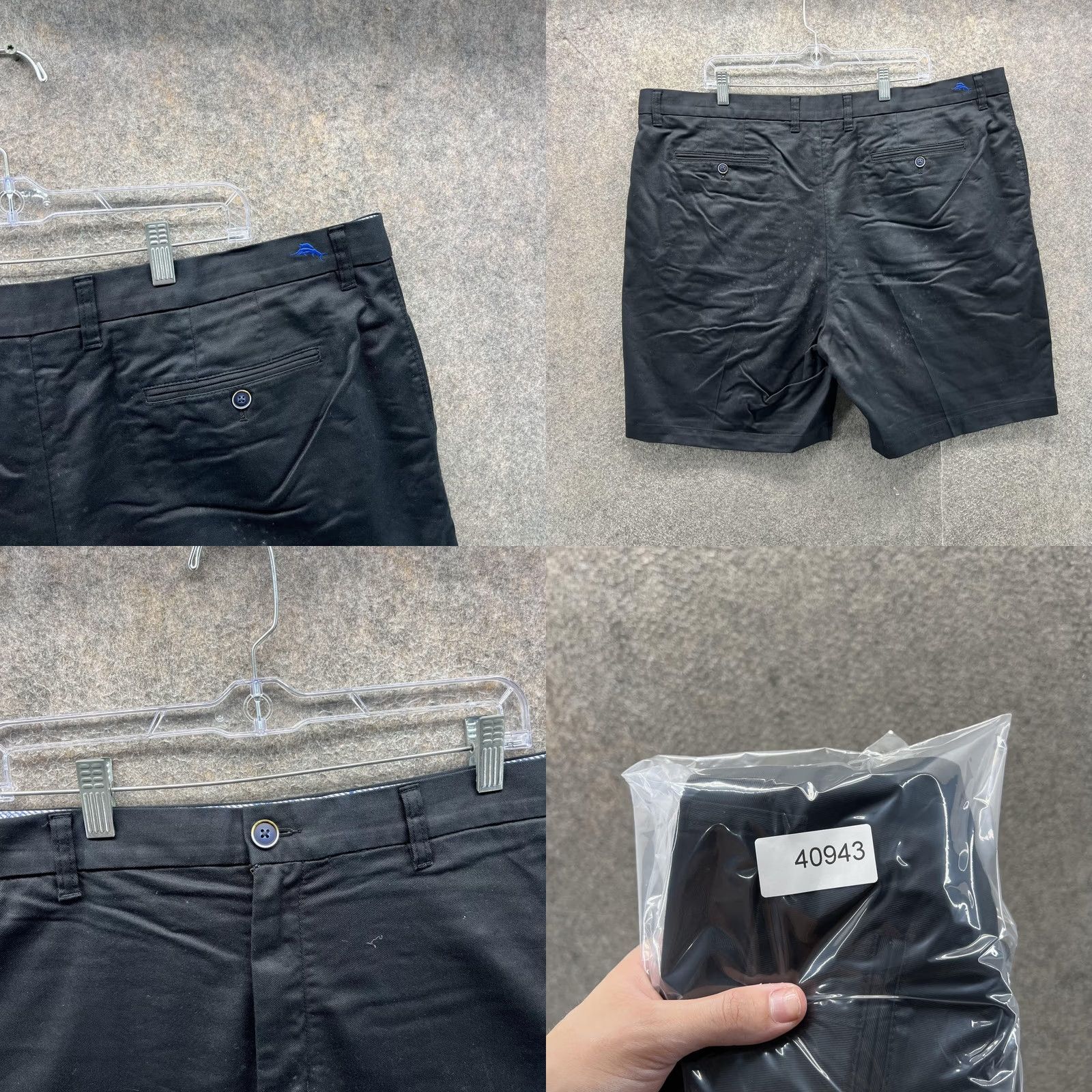 Tommy Bahama Tommy Bahama Shorts Mens 44 Black Stretch Chino Flat Front 10 Inseam Casual Size US 44 / EU 60 - 8 Thumbnail