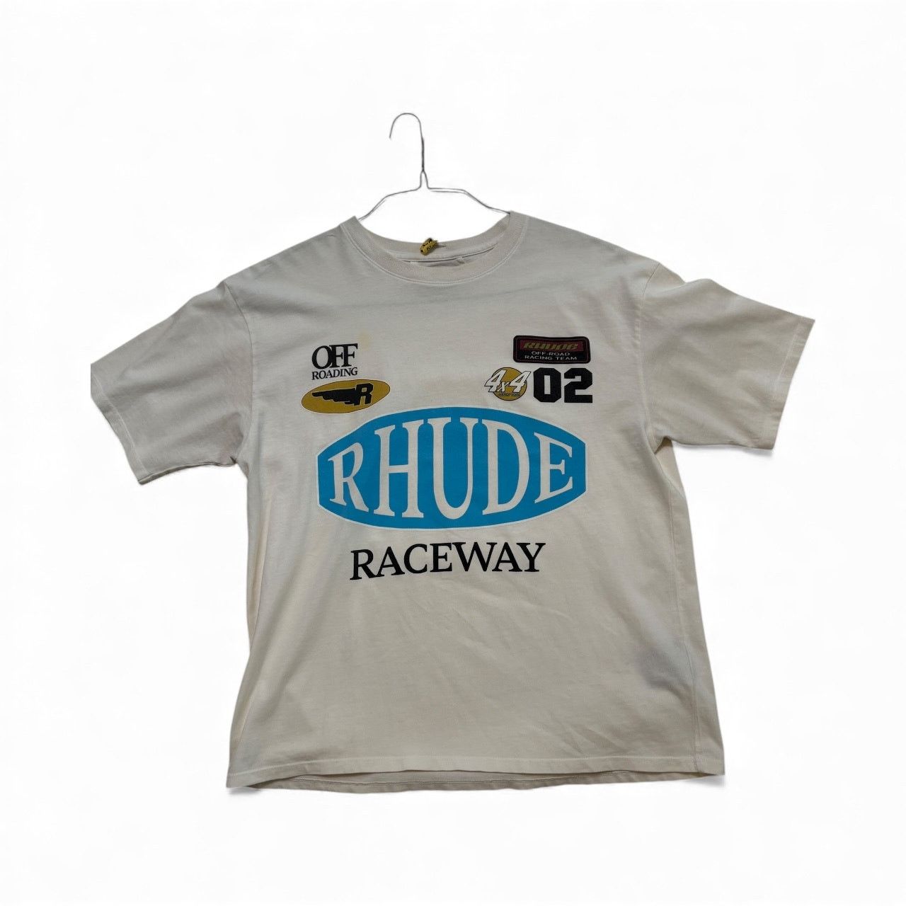 Rhude SSENSE Exclusive Off-White Raceway Tee T-Shirt
