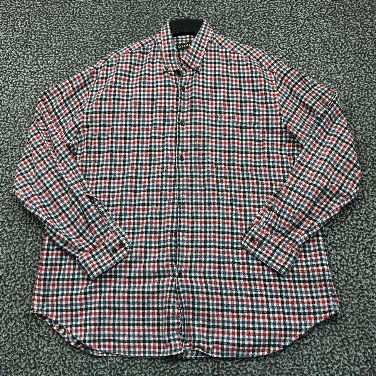 Orvis Orvis Button Down Shirt Men Flannel Plaid Cotton XL Size US XL / EU 56 / 4 - 1 Thumbnail