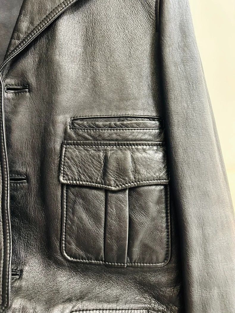 Saint Laurent Paris Saint Laurent Paris Classic Saint Laurent Leather Jacket f Size US XL / EU 56 / 4 - 4 Thumbnail