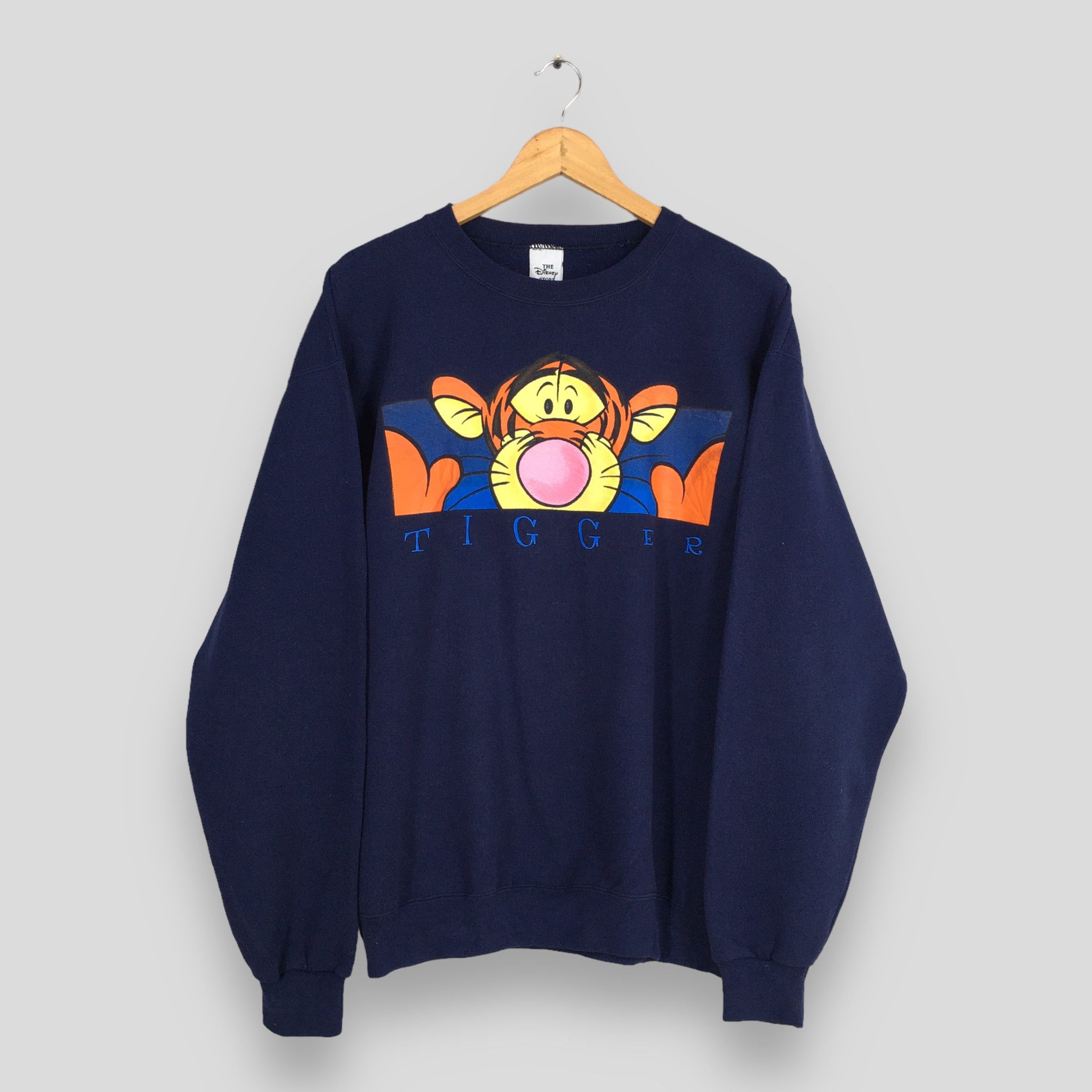 Disney × Vintage Vintage 90s Tigger Disney Blue Sweatshirt Medium Size US M / EU 48-50 / 2 - 1 Thumbnail