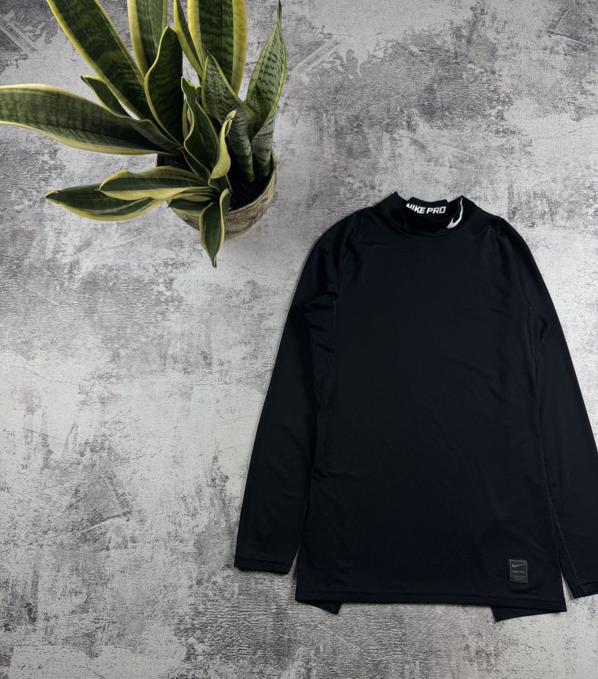 Nike Nike Pro Dri Fit Long Sleeve Athletic Training Shirt Black Termo Men’s S Swoosh Size US S / EU 44-46 / 1 - 2 Thumbnail