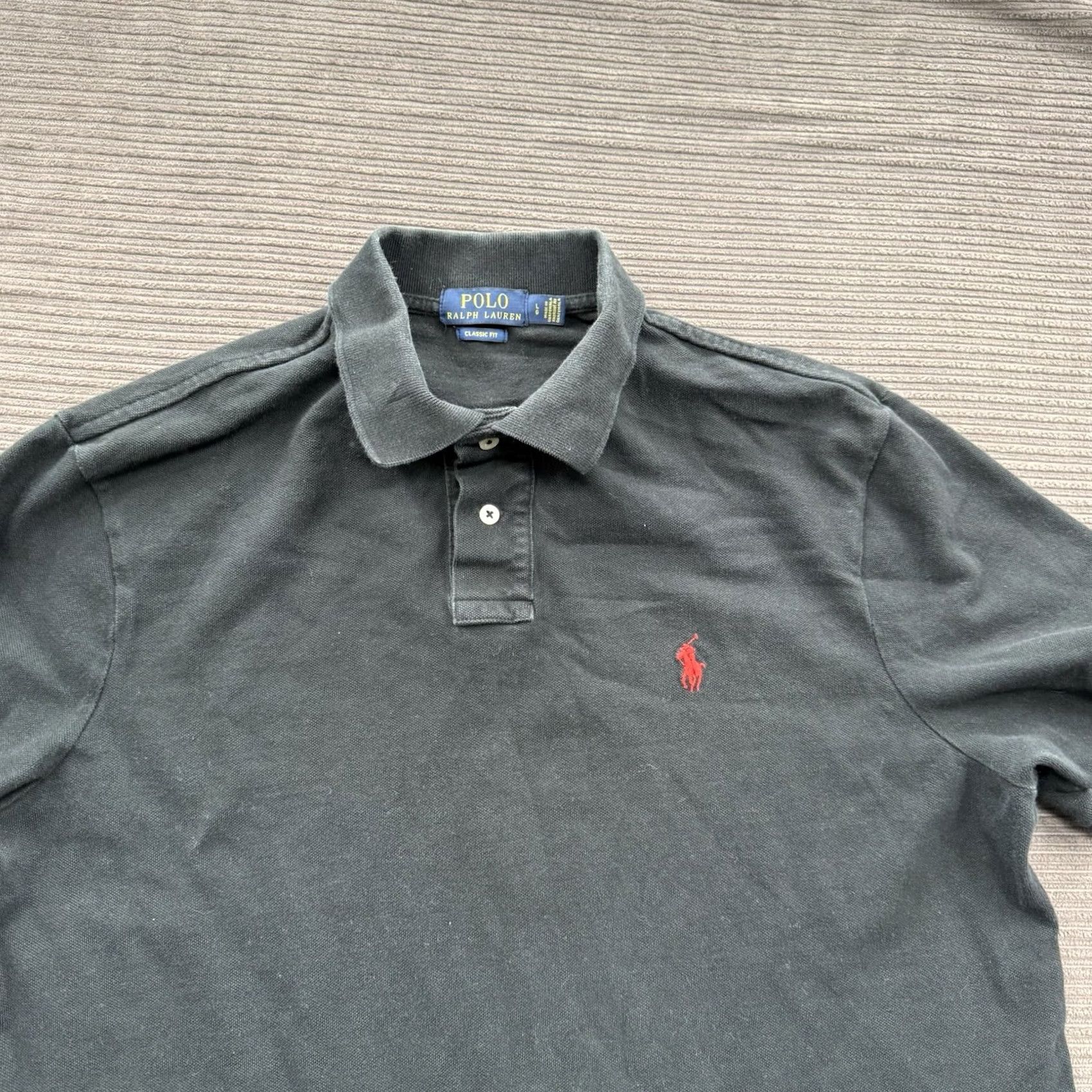 Ralph Lauren Polo Ralph Lauren Polo Shirt Men L Black Cotton Golf Preppy Casual Shirt Polo Golfing Classic Slimming Logo Size US L / EU 52-54 / 3 - 8 Thumbnail