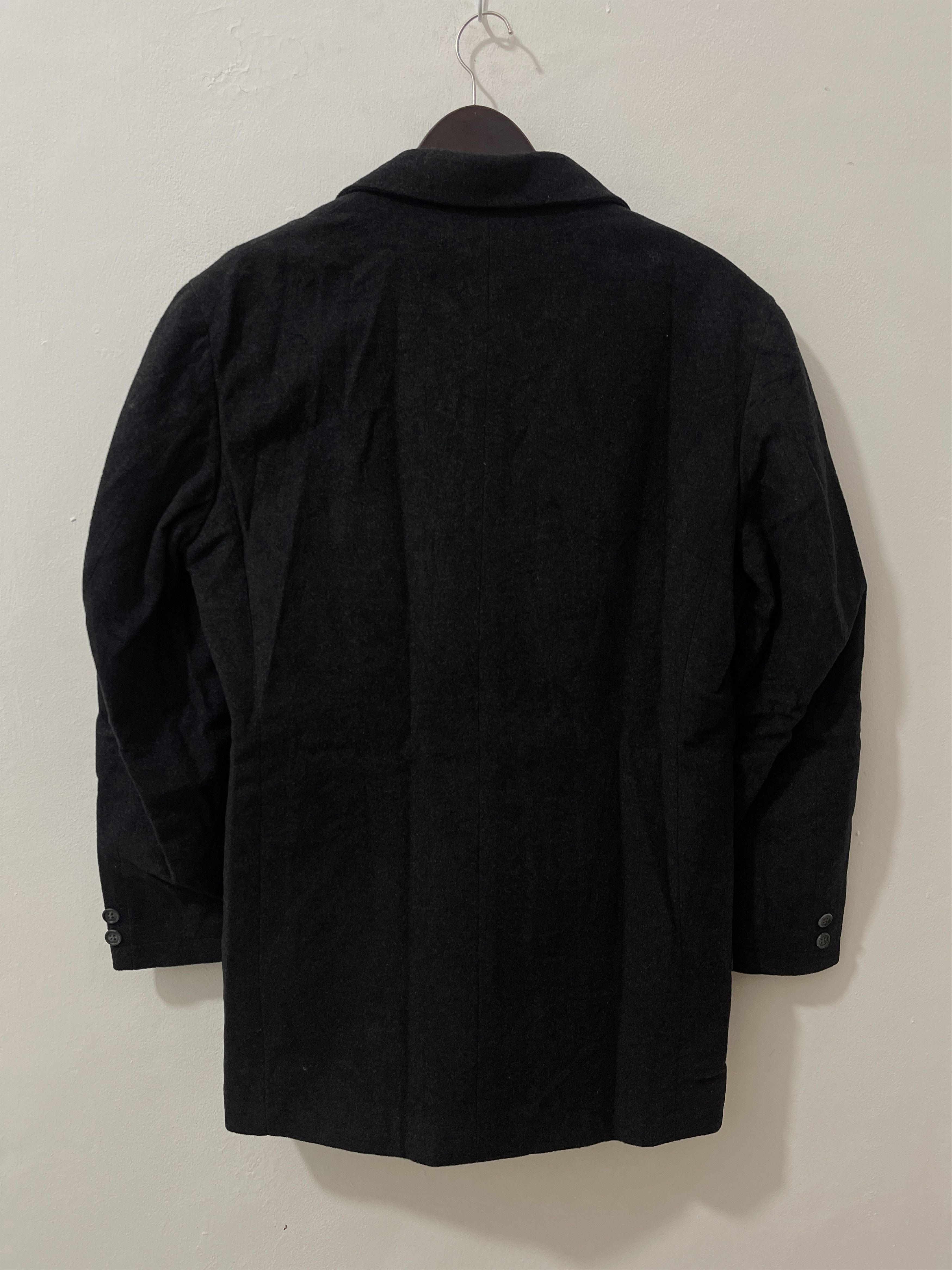 Vintage 90s Hiroko Koshino Homme Japan Archive Wool Jacket Size US L / EU 52-54 / 3 - 8 Thumbnail