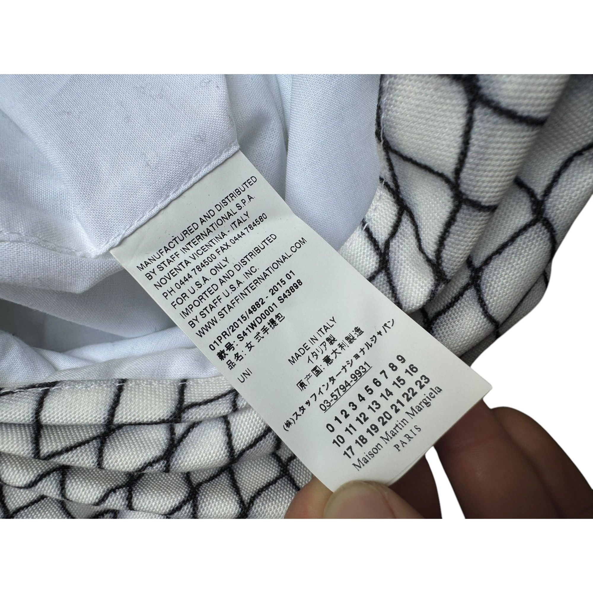Maison Margiela Trompe l’oeil Mesh White Japanese Bag Size ONE SIZE - 6 Thumbnail