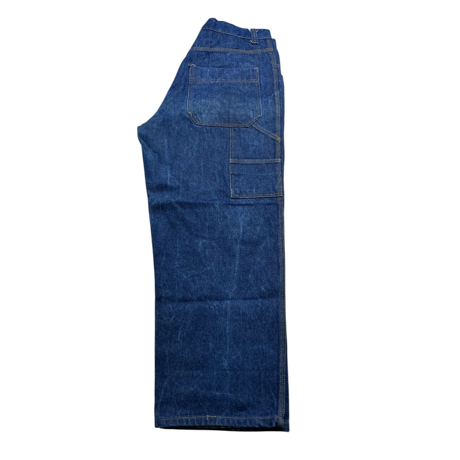 Vintage Vintage 80s Carpenter Workwear Denim Jeans Sz 38 Actua 36x28 Size US 38 / EU 54 - 5 Thumbnail