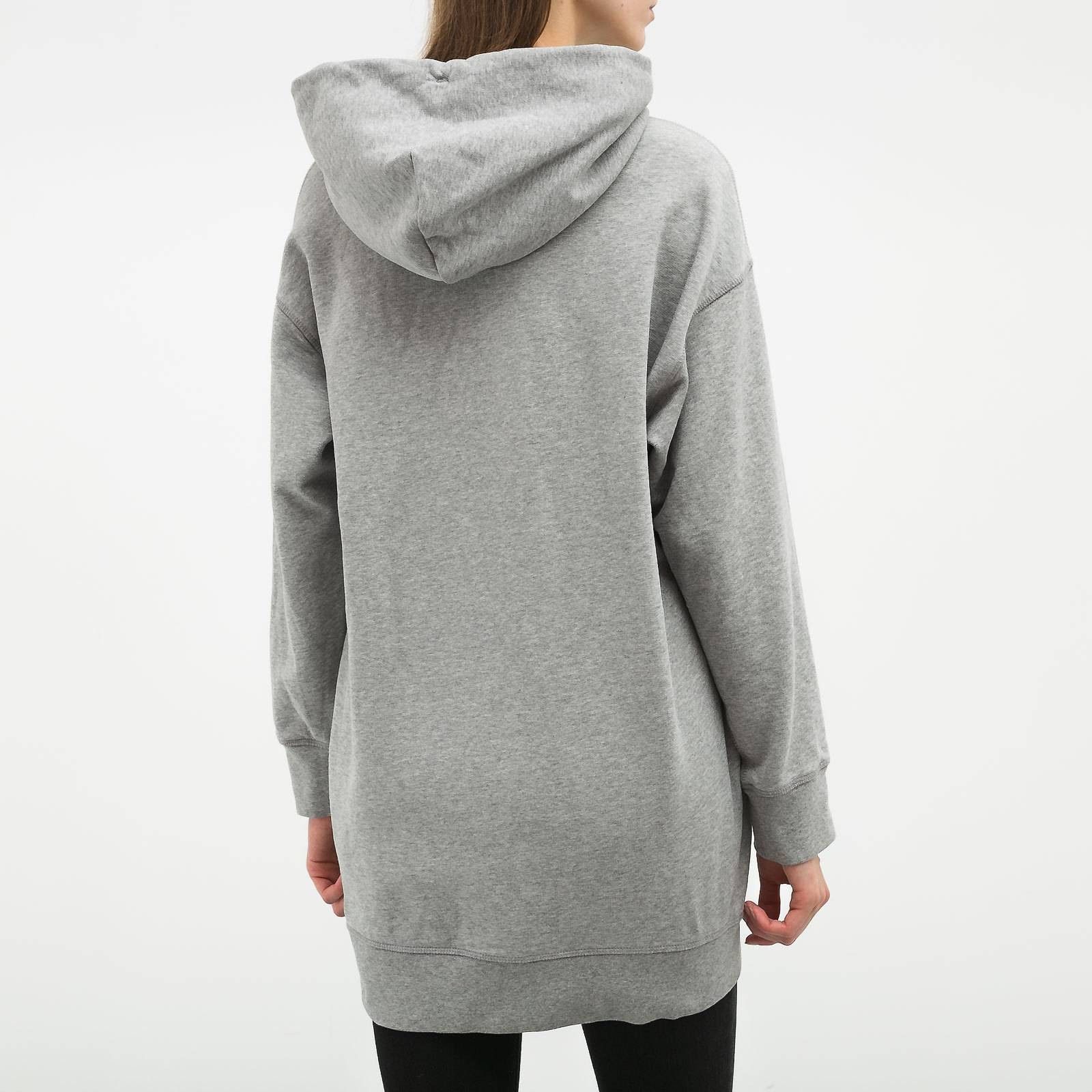 Kenzo o1y1025 Hooded Mini Dress in Light Gray/Black Size XS / US 0-2 / IT 36-38 - 2 Thumbnail