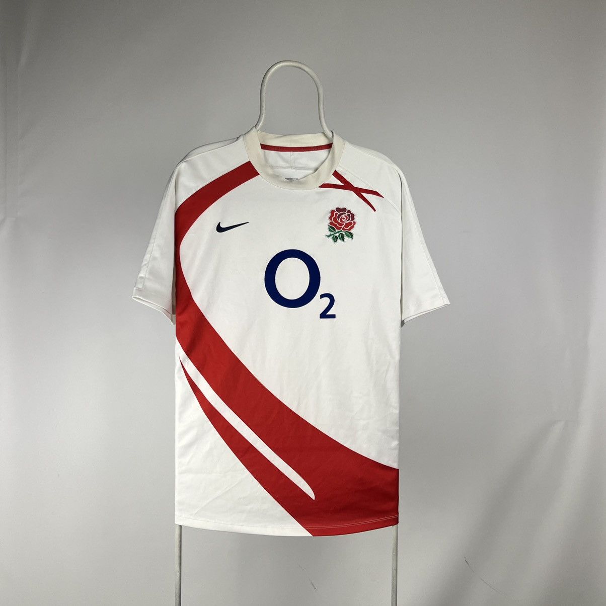 Nike NIKE MEN'S RUGBY UNION ENGLAND 2007/2009 HOME SHIRT JERSEY Size US XL / EU 56 / 4 - 1 Thumbnail