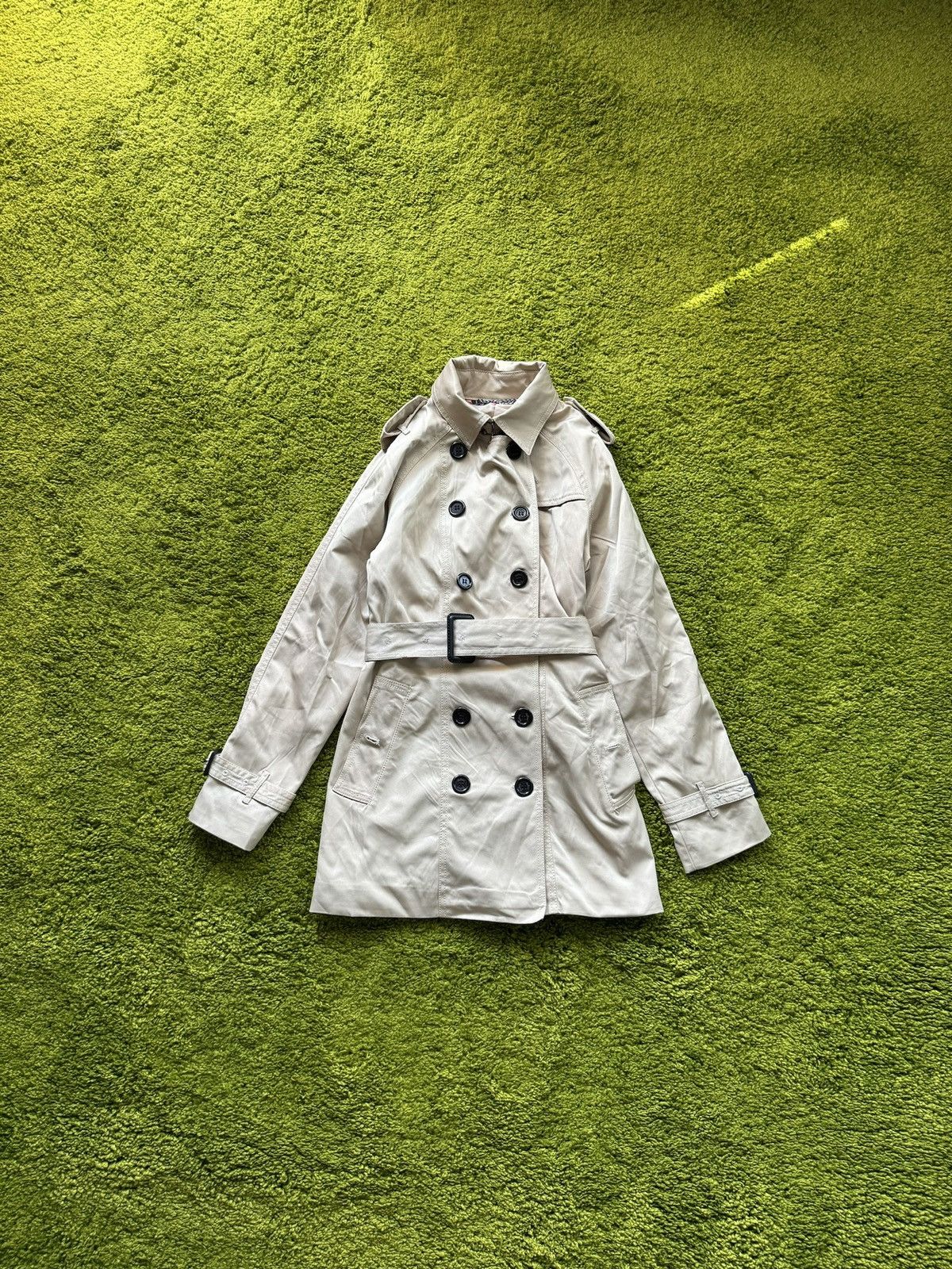 Burberry × Designer Burberry nova check iconic belted trench coat jacket Size XS / US 0-2 / IT 36-38 - 1 Thumbnail