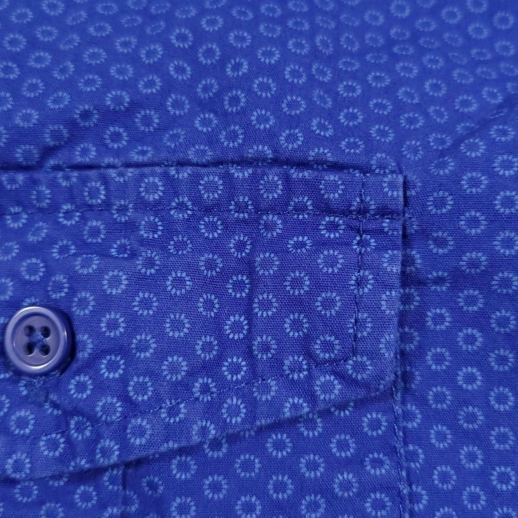 Buckle Black BKE Buckle Black Slim Fit Western Button Up Shirt Mens Small Blue Floral Print Size US S / EU 44-46 / 1 - 5 Thumbnail