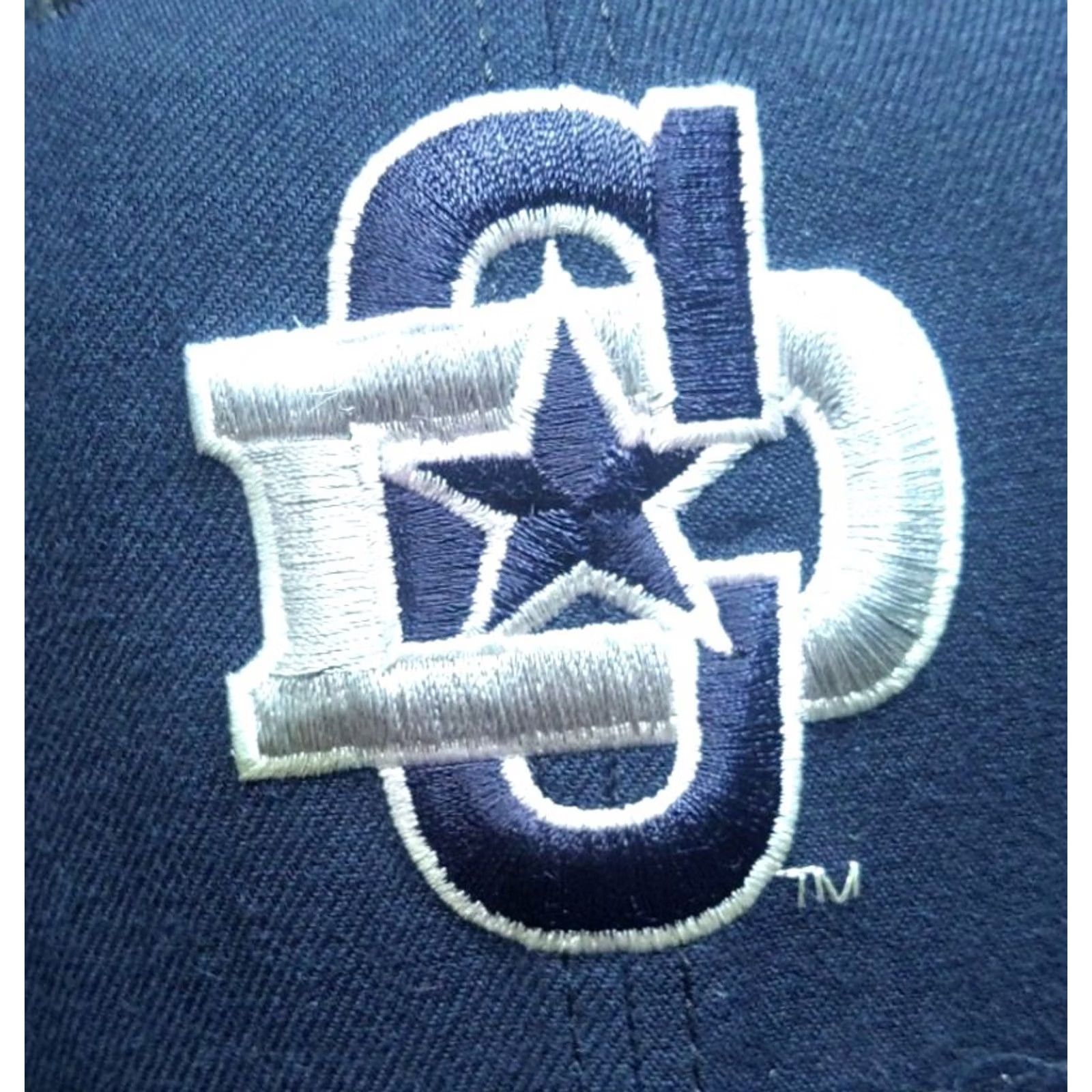 New Era VINTAGE Dallas Cowboys Pro Model Fitted Hat New Era Wool Blue 1990s Official USA Cowboys Mens Size ONE SIZE - 2 Thumbnail