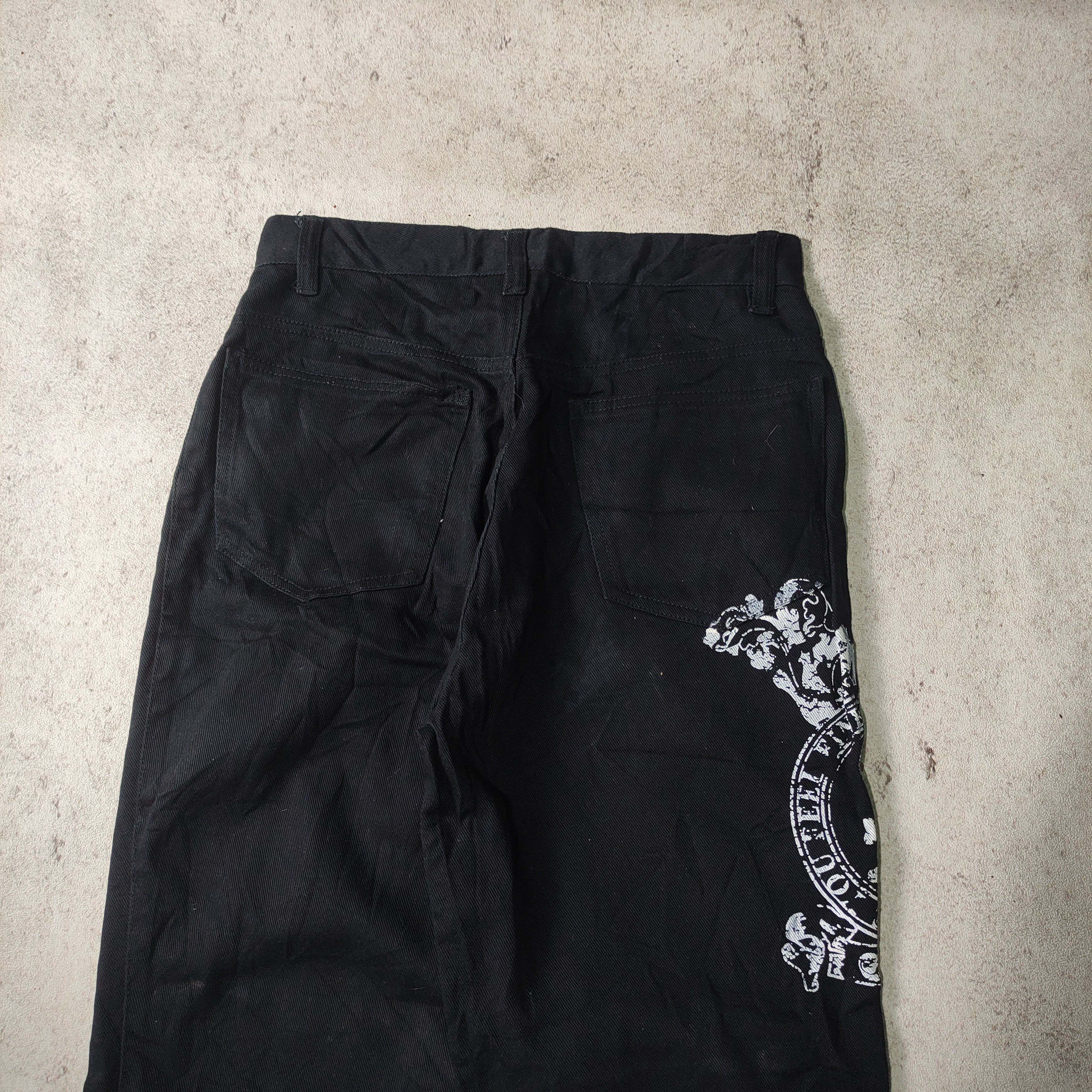 Japanese Brand × Seditionaries × Vintage Batsu Studio Printed Zipper Pocket Jeans Size US 29 - 12 Thumbnail