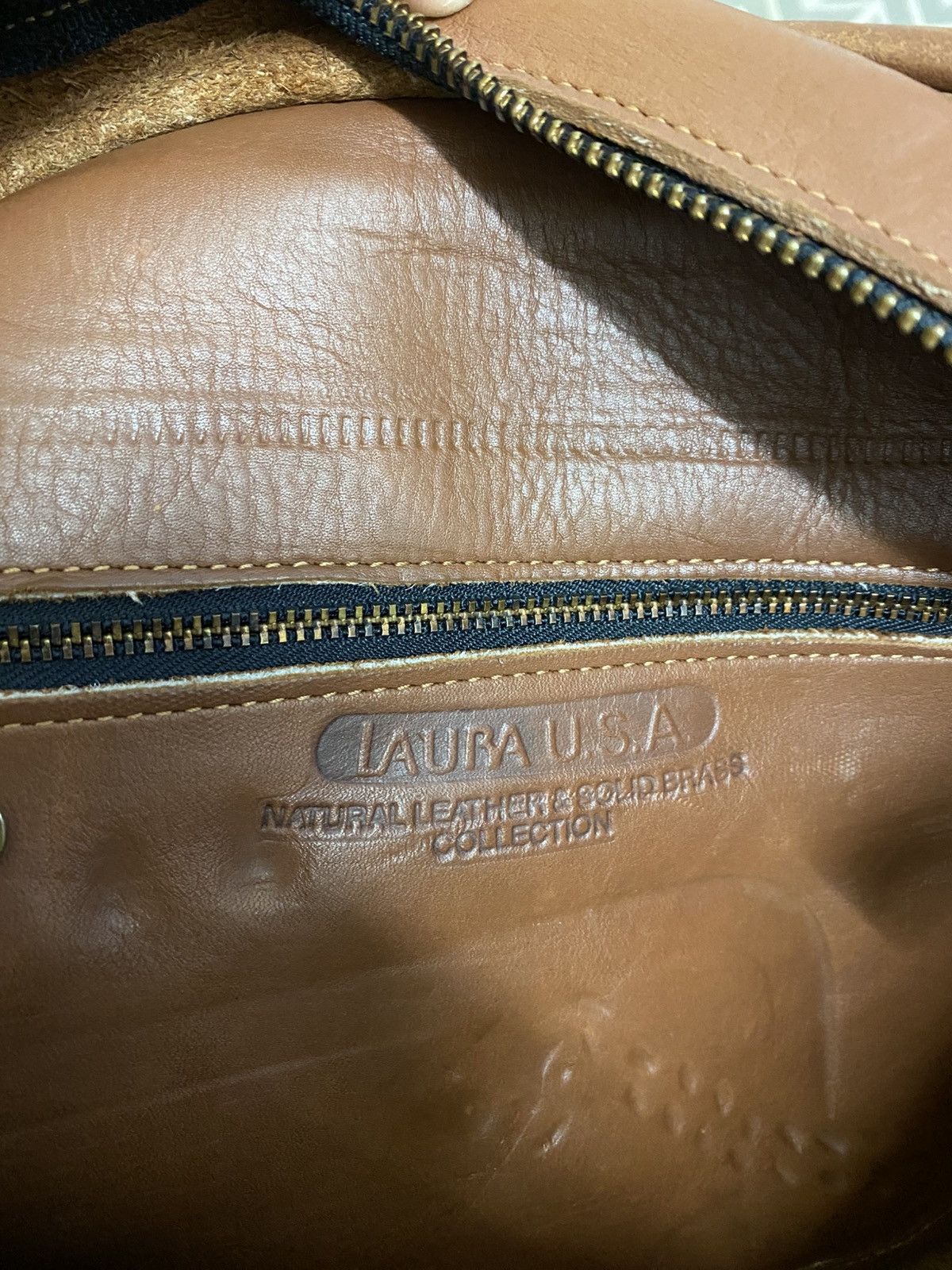 Genuine Leather × Leather × Vintage Vintage Laura USA Full Leather Shoulder Bag Size ONE SIZE - 14 Thumbnail