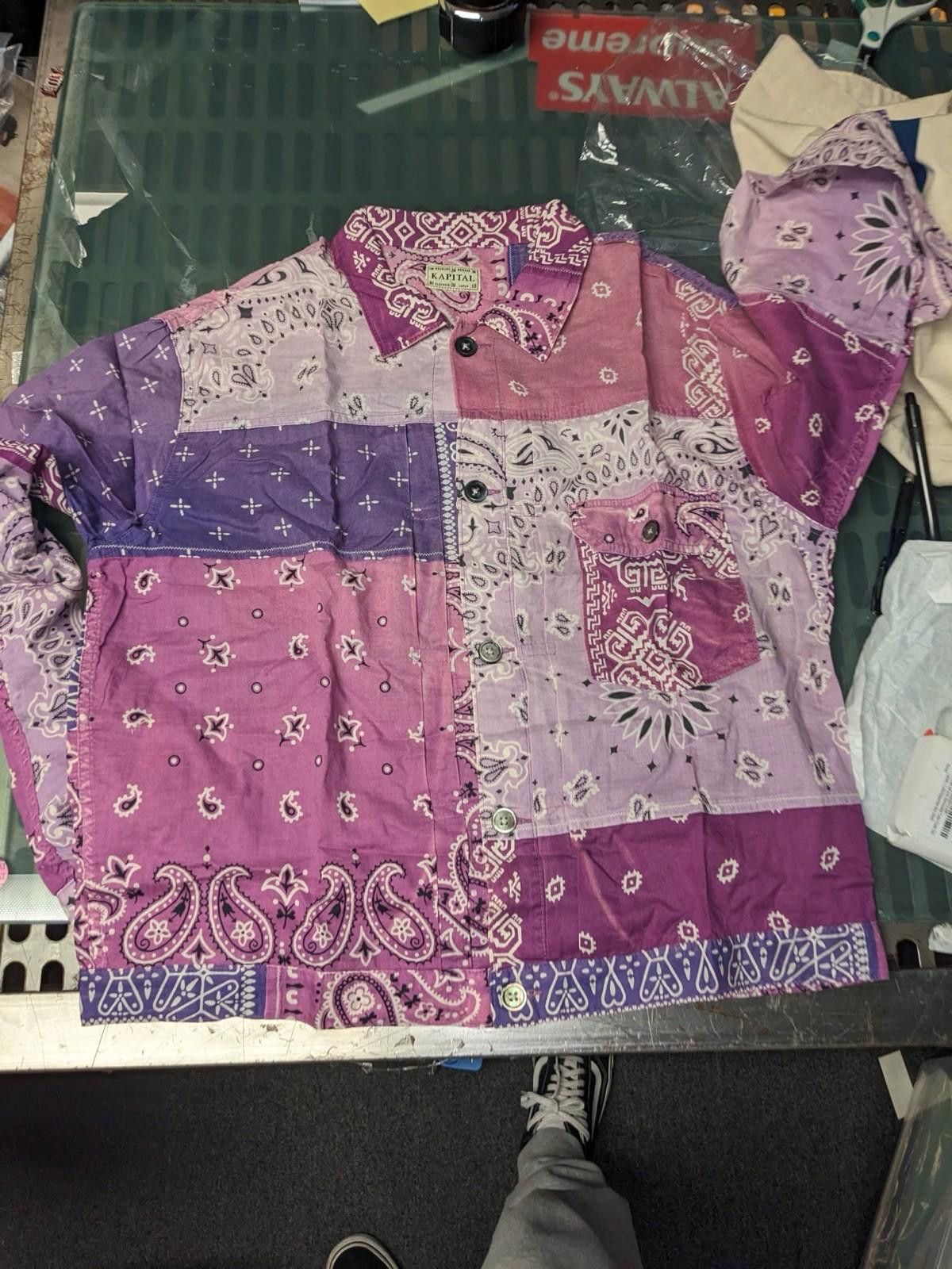 Kapital Kapital Patchwork Bandana Jacket Purple Size 5 Size US XXL / EU 58 / 5 - 5 Thumbnail